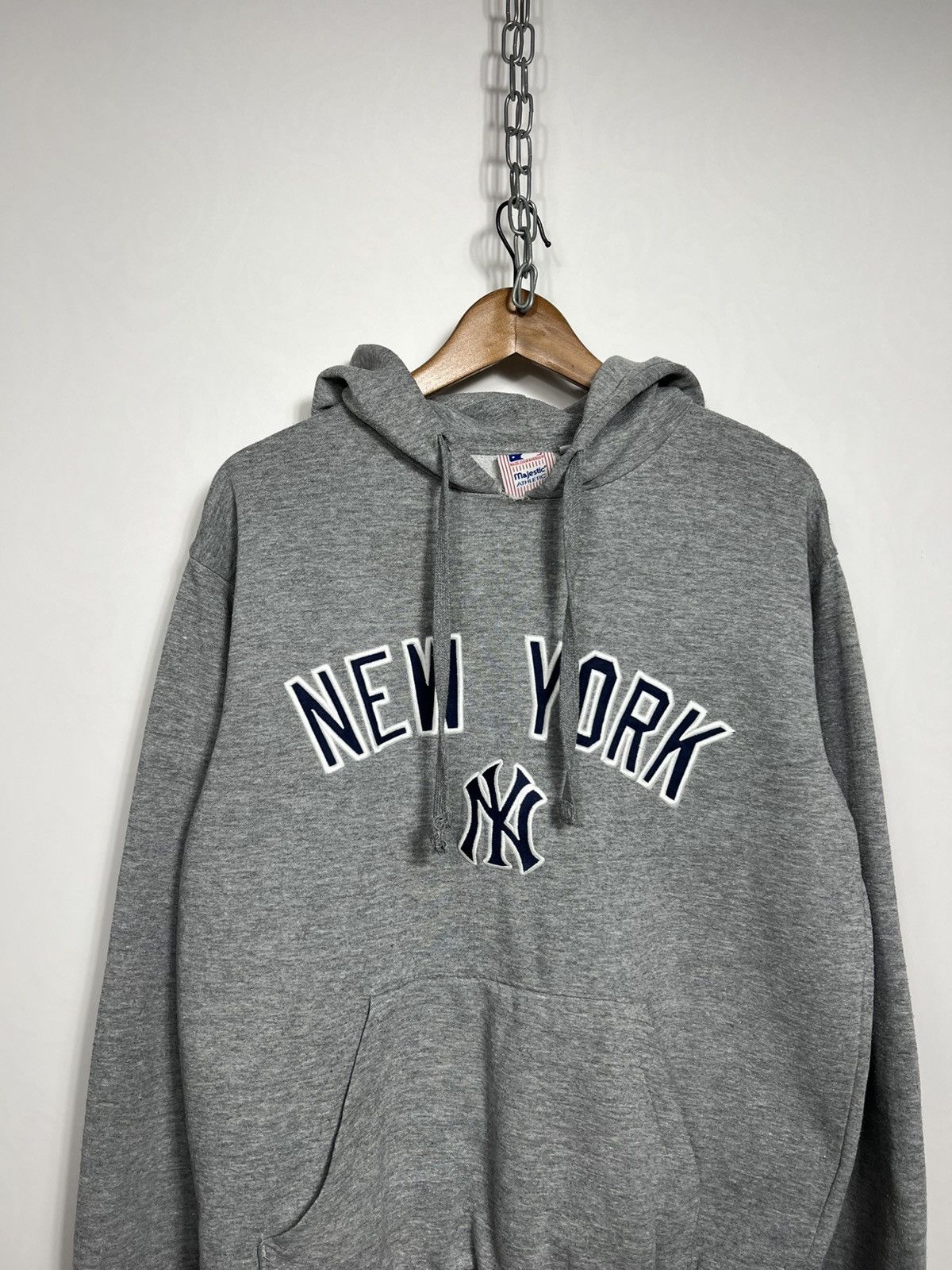 Majestic Vintage Majestic New York Yankees Big Logo Hoodie Size US S / EU 44-46 / 1 - 2 Thumbnail