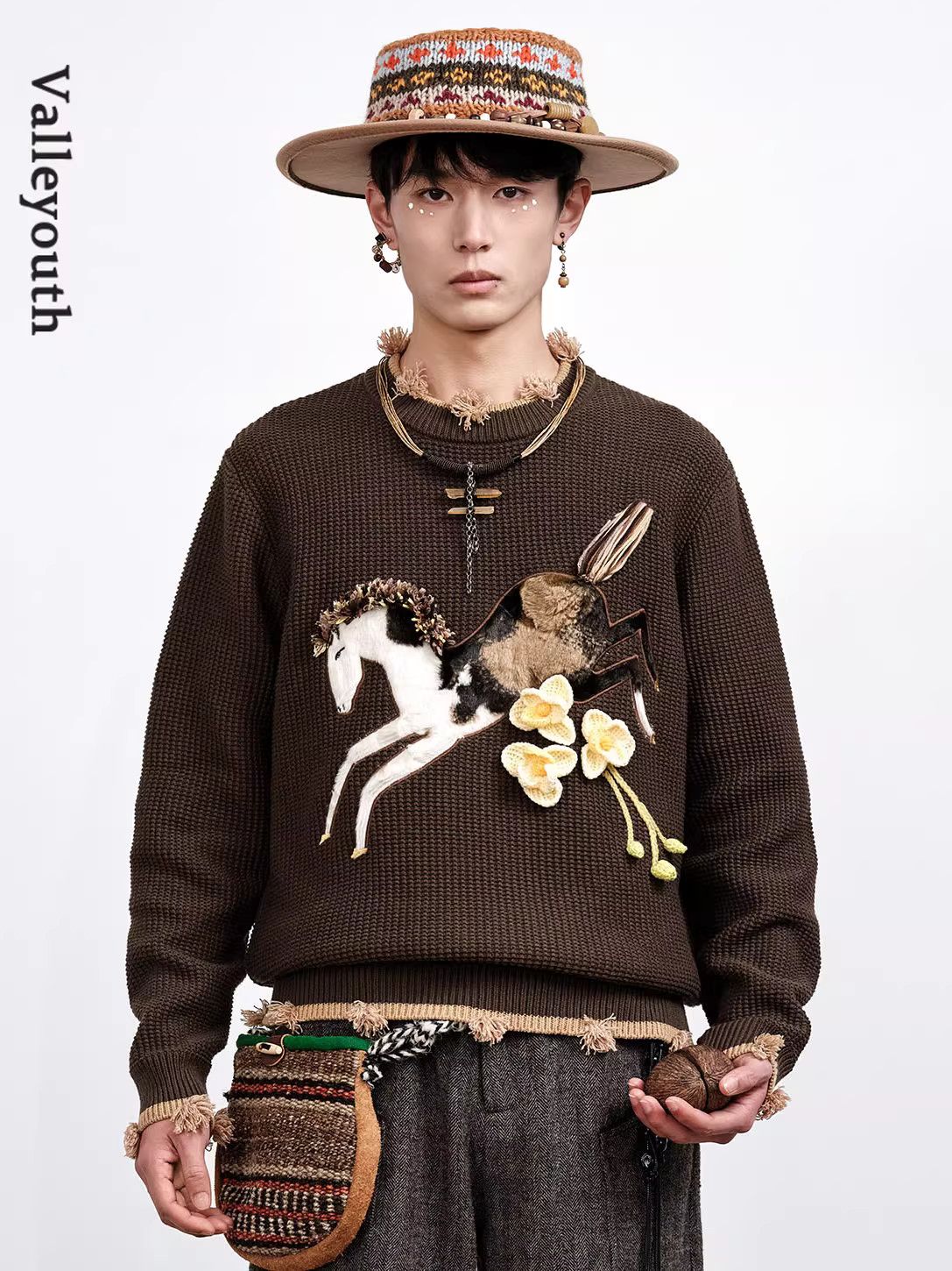 Other Valley youth Knit Sweater style similar to Loewe Gucci Size US M / EU 48-50 / 2 - 1 Thumbnail