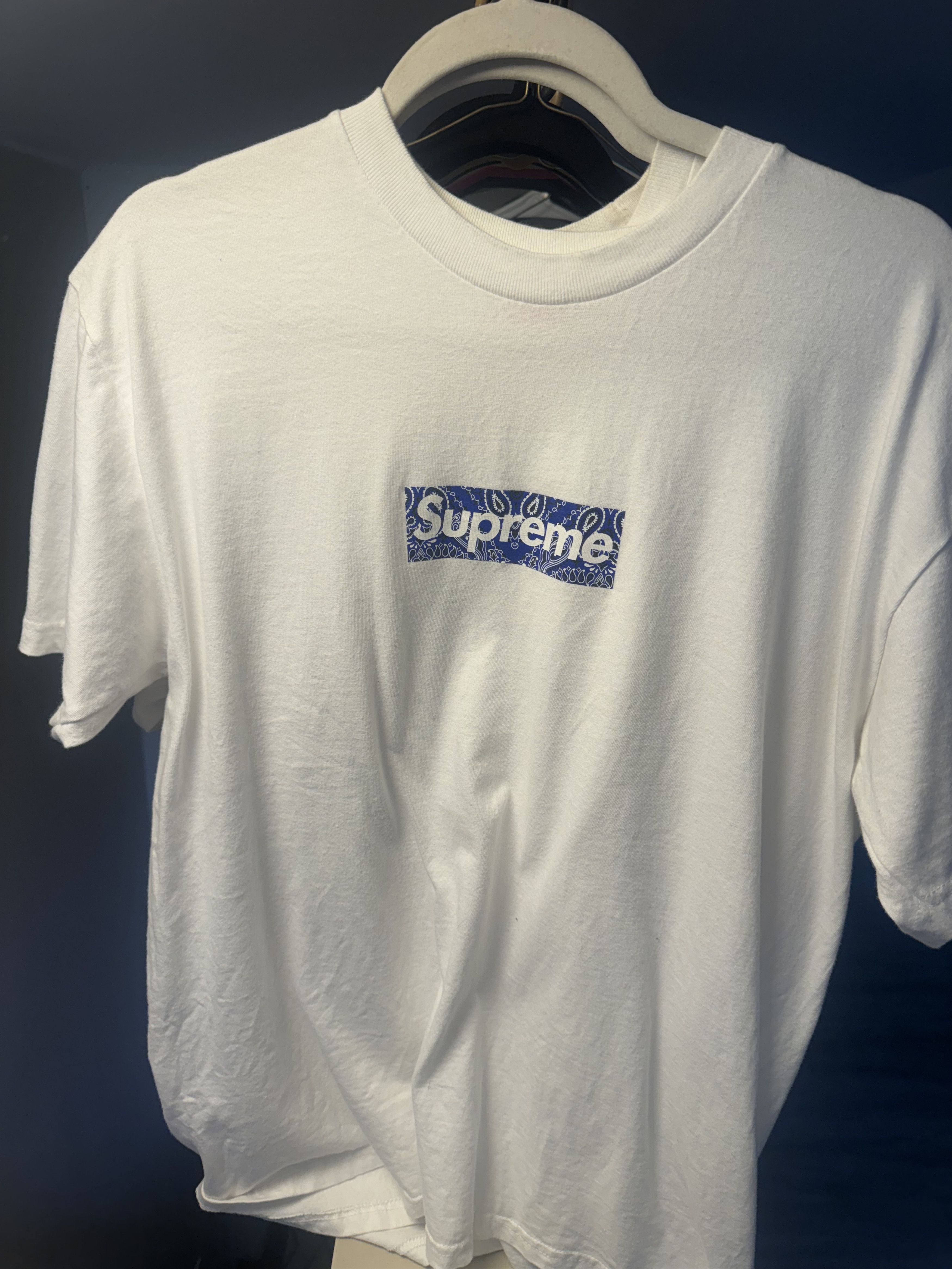 Supreme Supreme Blue Bandana Box Logo | Grailed