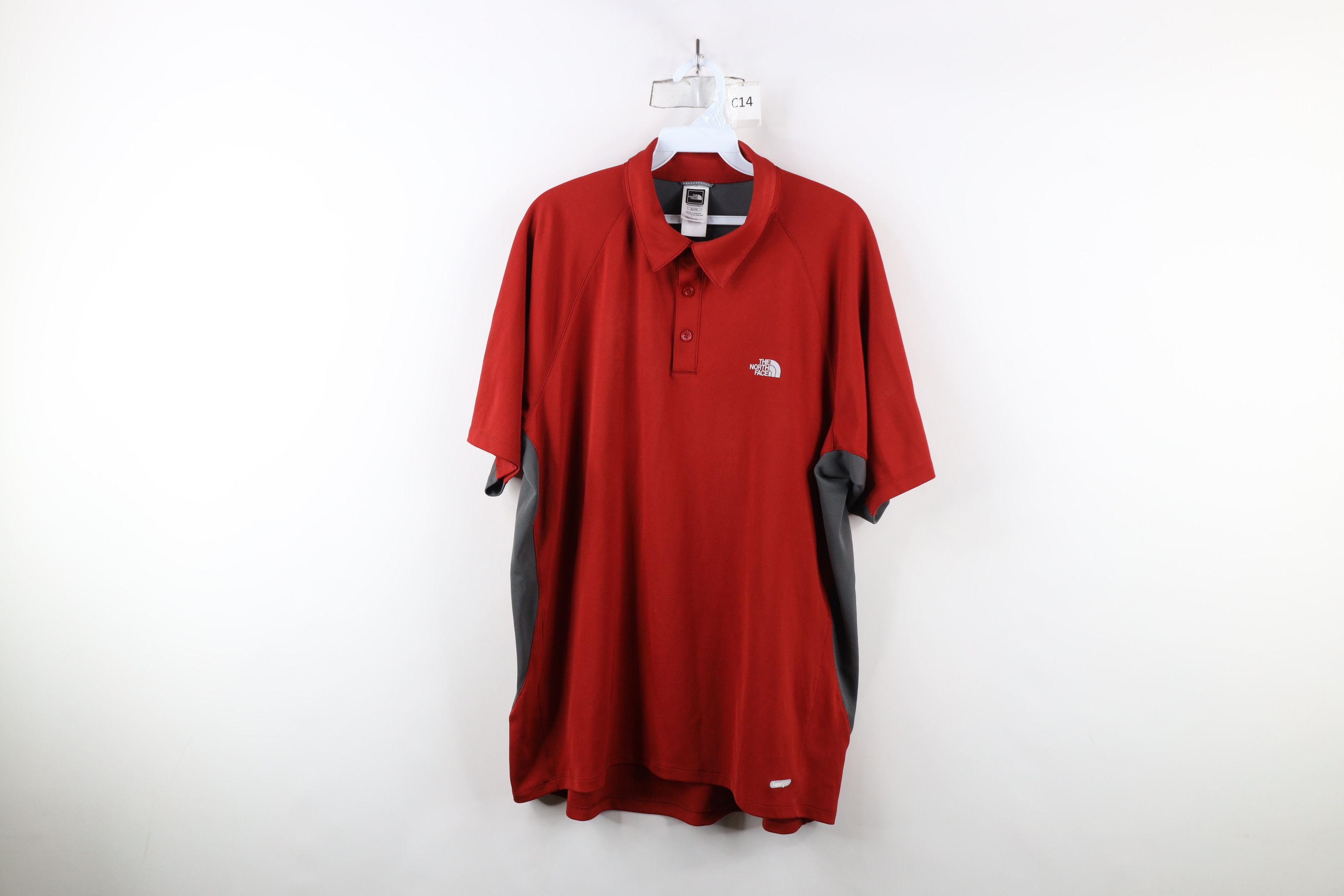 The North Face × Vintage Vintage The North Face Collared Knit Golf Polo Shirt Red Size US XL / EU 56 / 4 - 1 Thumbnail