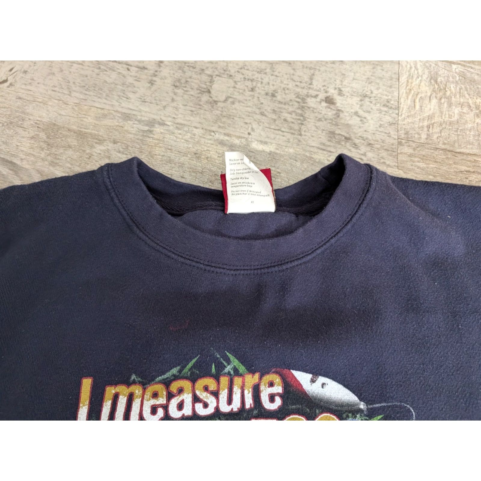 Vintage VINTAGE Lost Creek Outfitters Crew Sweatshirt Mens XL Blue Graphic Print Fisherman Beer Can 90s Y2K Fishing Size US XL / EU 56 / 4 - 7 Thumbnail