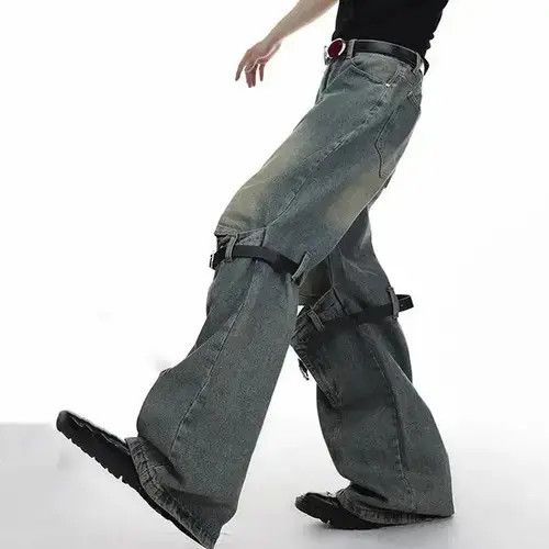 Japanese Brand × Jean Micro Flared Straight Jeans Size US 32 / EU 48 - 3 Thumbnail