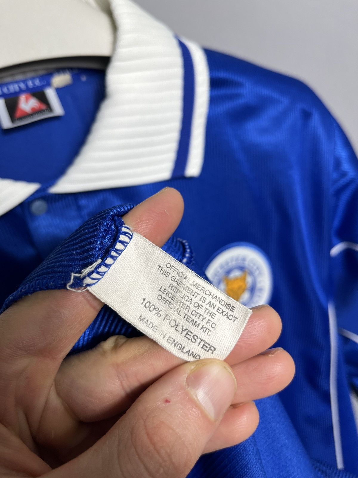 Le Coq Sportif 2001 - 2002 Leicester City home blue shirt mens jersey Size US M / EU 48-50 / 2 - 7 Thumbnail