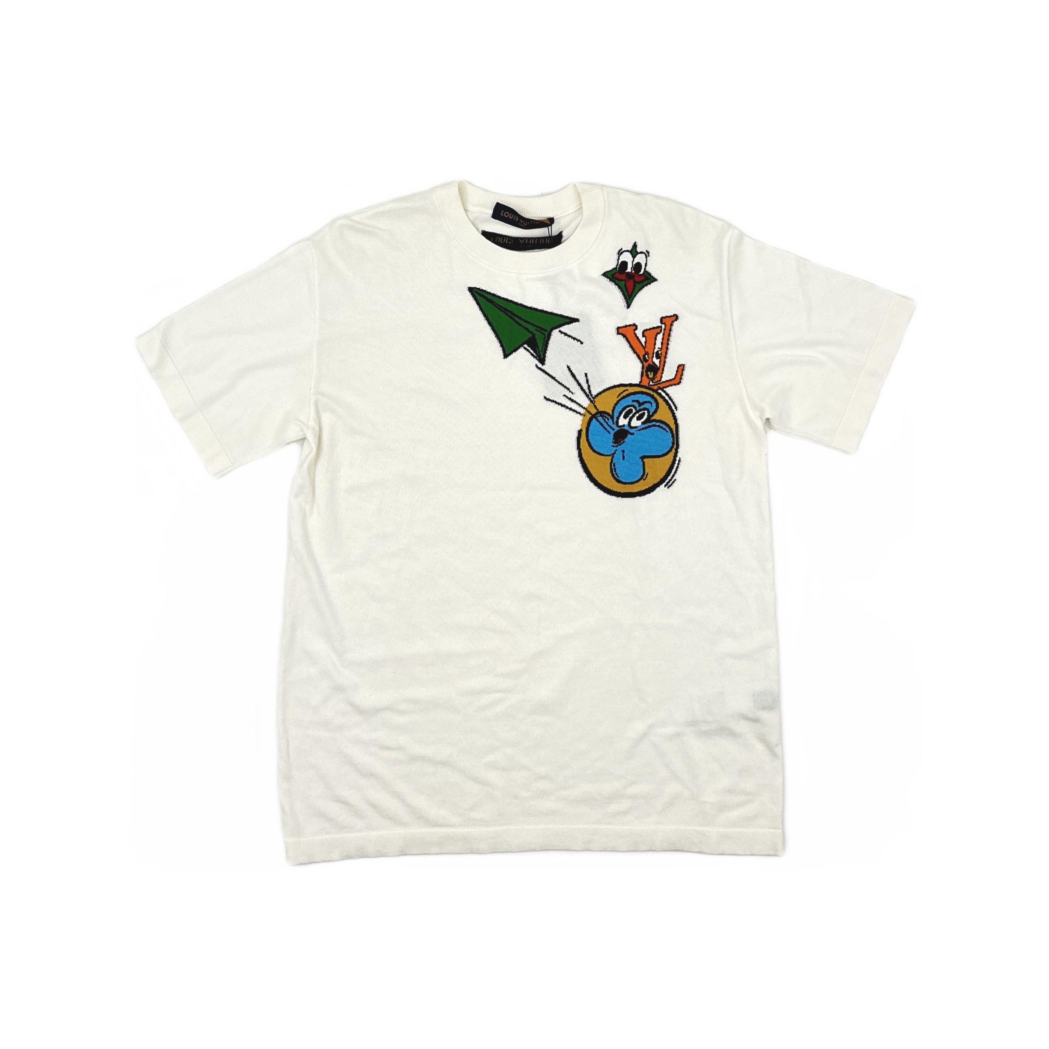 Louis Vuitton × Virgil Abloh HUMAN MADE INTARSIA HEART TEE | Grailed