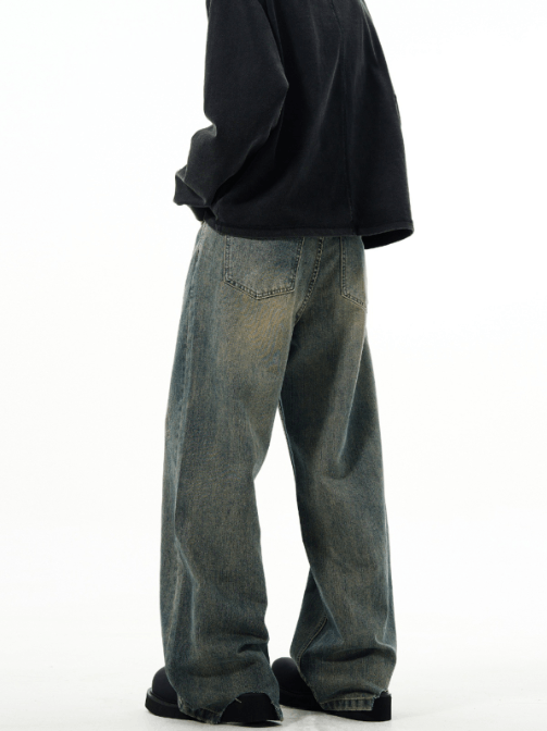 Japanese Brand × Jean American cleanfit straight vintage washed distressed jeans Size US 32 / EU 48 - 4 Thumbnail
