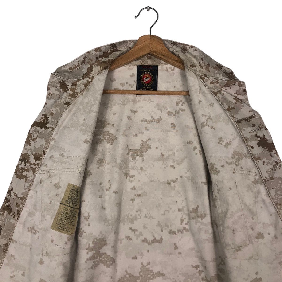 Vintage 🔥Vintage Military Chore Jacket Cargo Pocket Marines Navy Size US M / EU 48-50 / 2 - 14 Thumbnail