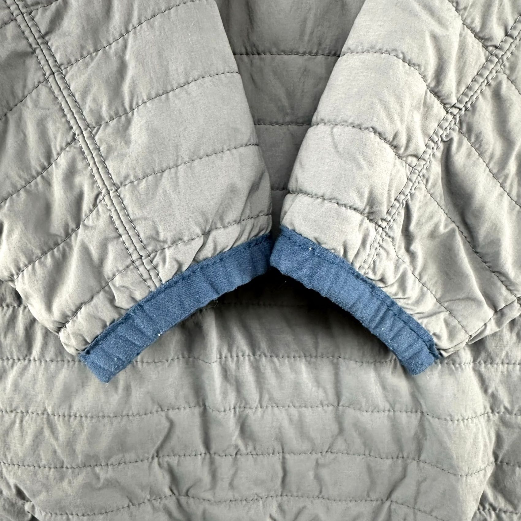 Relwen Relwen Jacket Mens L Gray Puffer Quilted Pullover 1/4 Snap Popover Windzip Size US L / EU 52-54 / 3 - 3 Thumbnail