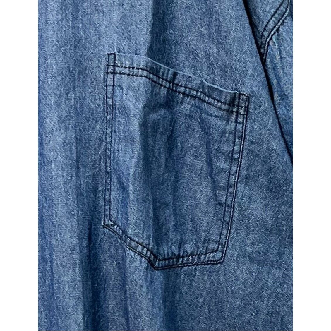 rue21 Rue 21 - Women's Chambray Long Sleeve Button Down Shirt With Size 3XL / US 20-22 - 11 Thumbnail