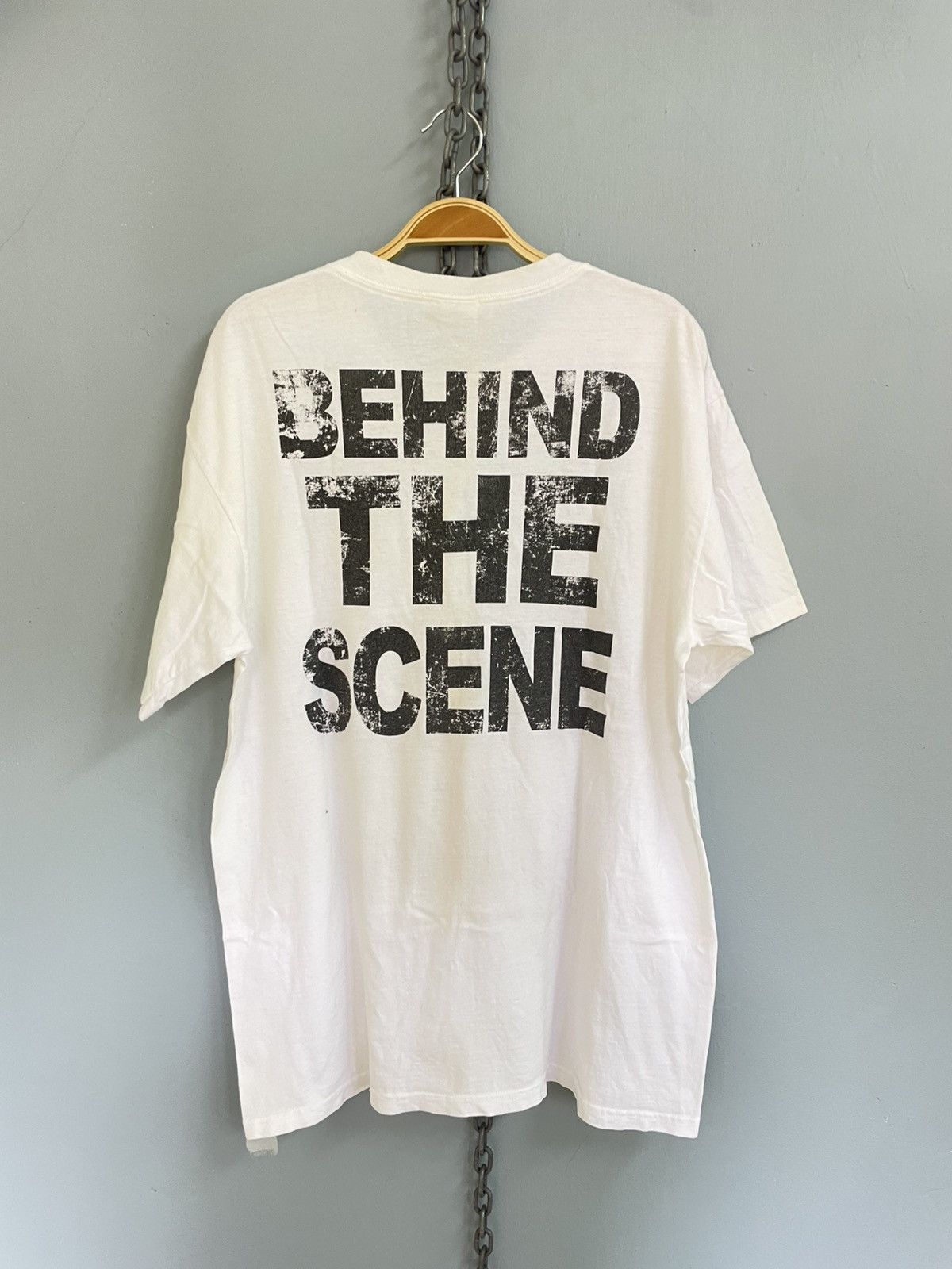 Vintage Vintage Y2K Never No It! Behind The Scene wording t shirt Size US L / EU 52-54 / 3 - 2 Thumbnail