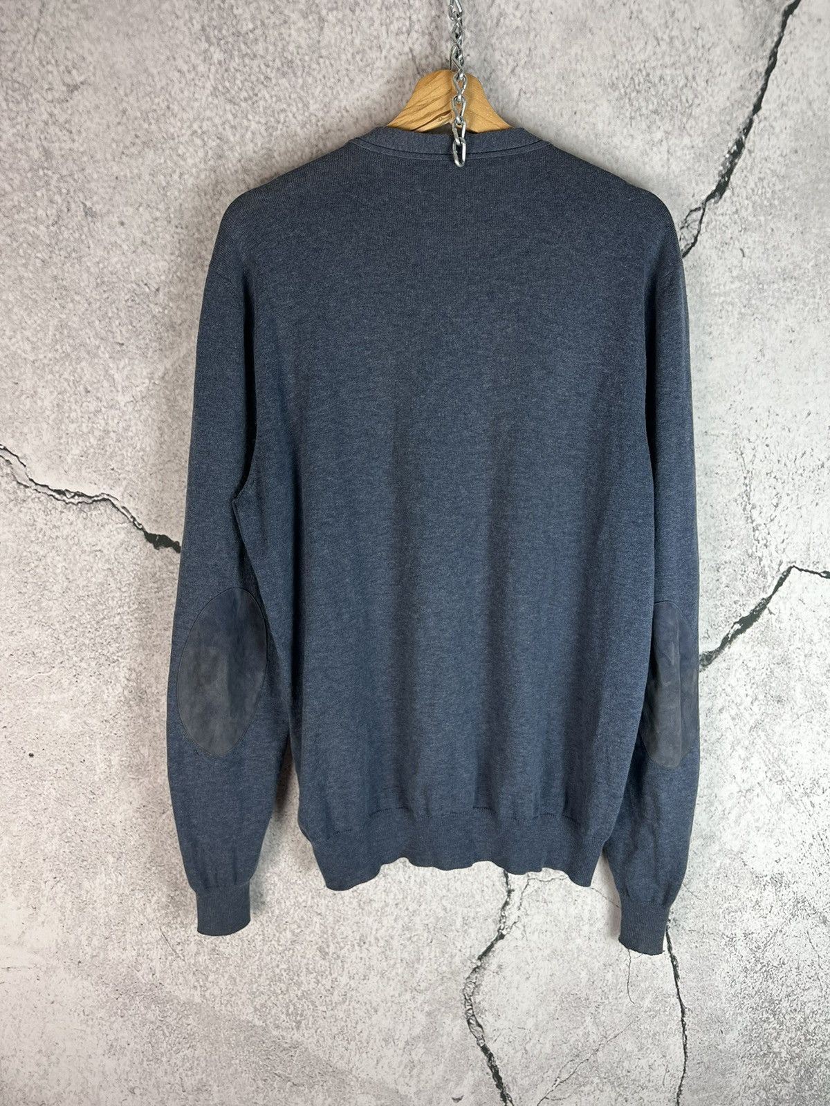 Maison Margiela Maison Martin Margiela Wool Leather Elbow Patches Sweater Size US XL / EU 56 / 4 - 2 Thumbnail
