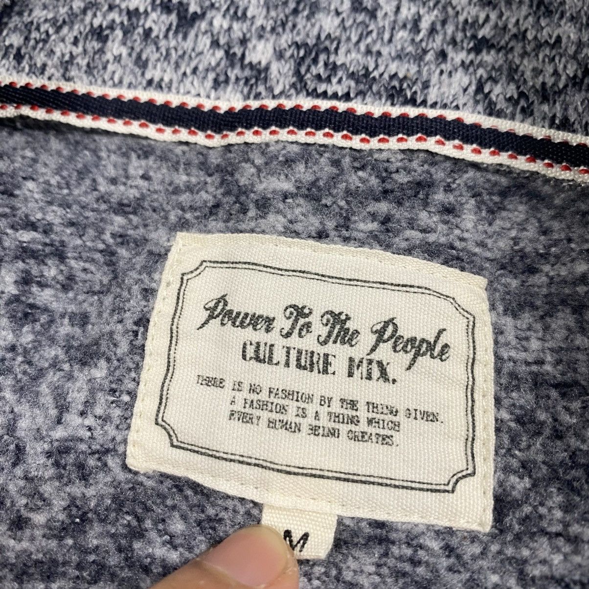 Japanese Brand Vintage Power To The People Japan Zipper Wool Sweaters Size US S / EU 44-46 / 1 - 7 Thumbnail