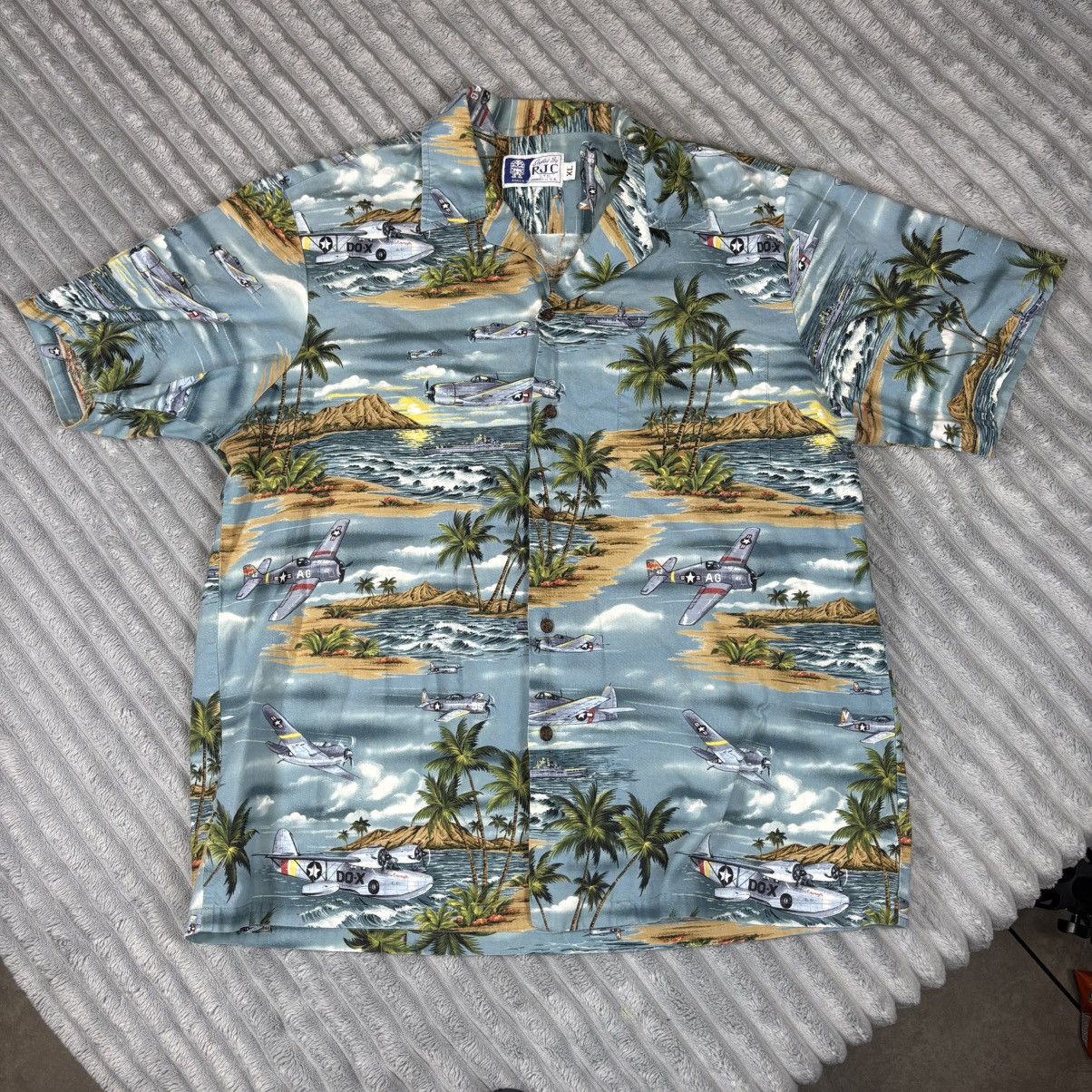 Other RJC Hawaiian Shirt Men's WWII Military Fighter Bomber USA Size US XL / EU 56 / 4 - 1 Thumbnail