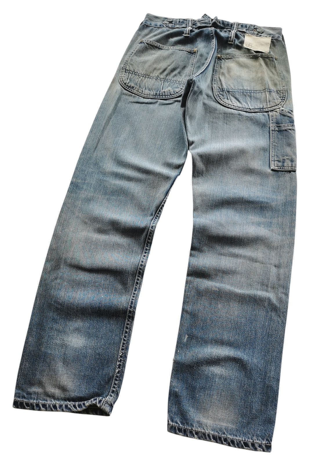 Johnbull Johnbull Suspenders Denim Selvedge Pants Work Button Size 30" / US 8 / IT 44 - 3 Thumbnail