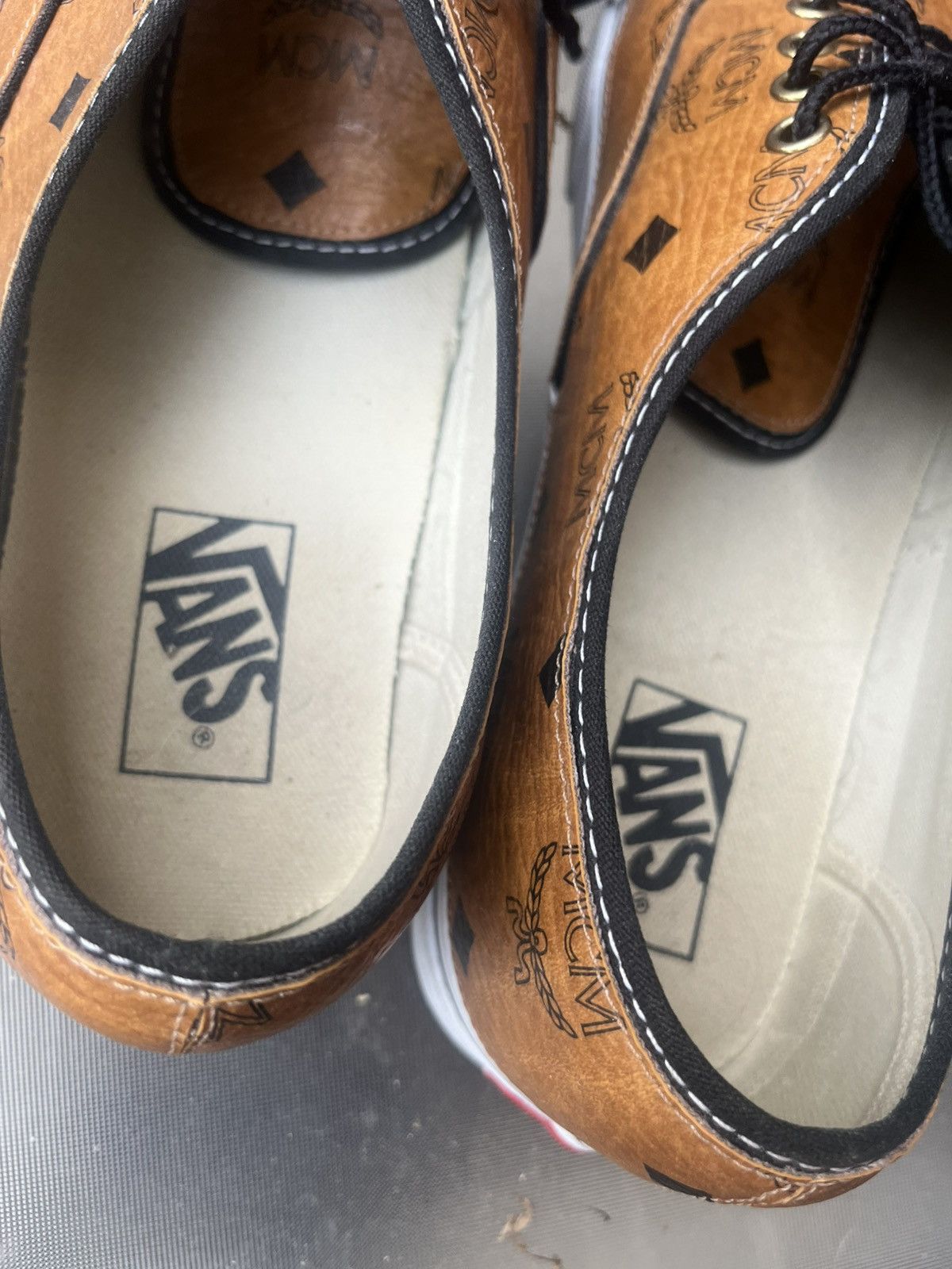 MCM × Vans Custom Made MCM Vans Size US 12 / EU 45 - 10 Thumbnail