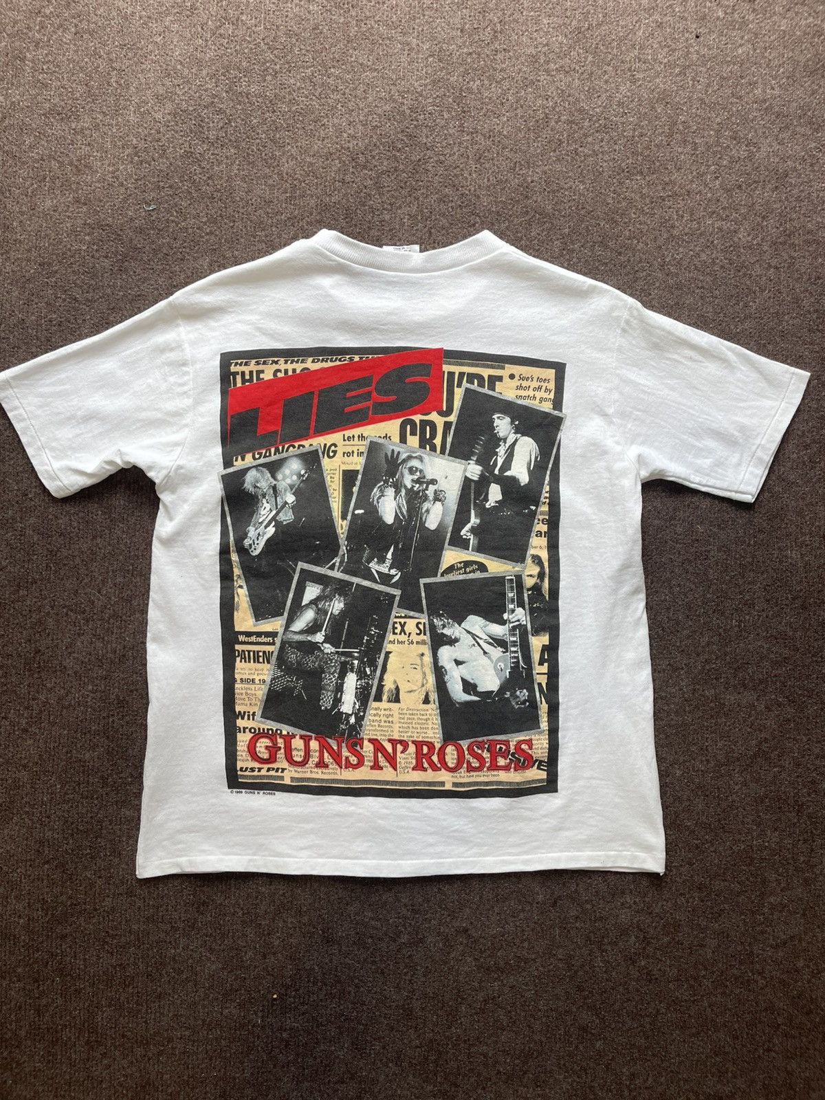 Band Tees Vintage Gun N Rose 1989 Youth 12 Size US XS / EU 42 / 0 - 2 Thumbnail