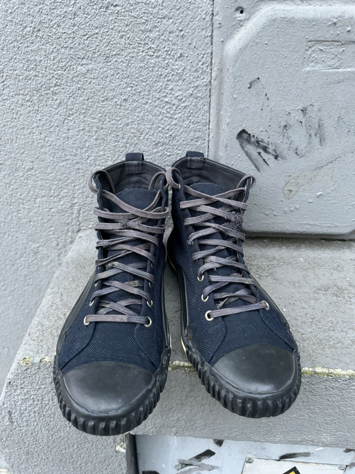 Balenciaga × Vintage Vintage Balenciaga Trainers Canvas Avangard Hihg Top Size US 9.5 / EU 42-43 - 8 Thumbnail