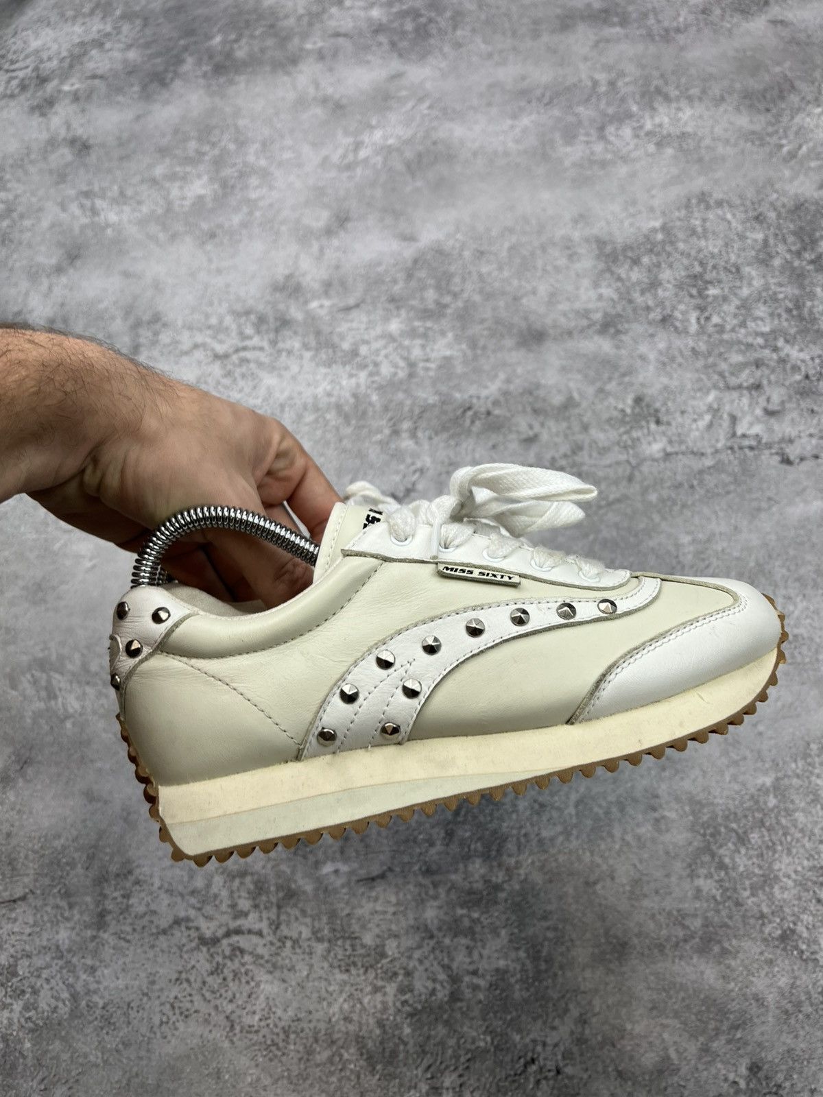 Miss Sixty Miss Sixty White Sneakers Womens Sk8 Y2K Size US 6 / IT 36 - 5 Thumbnail