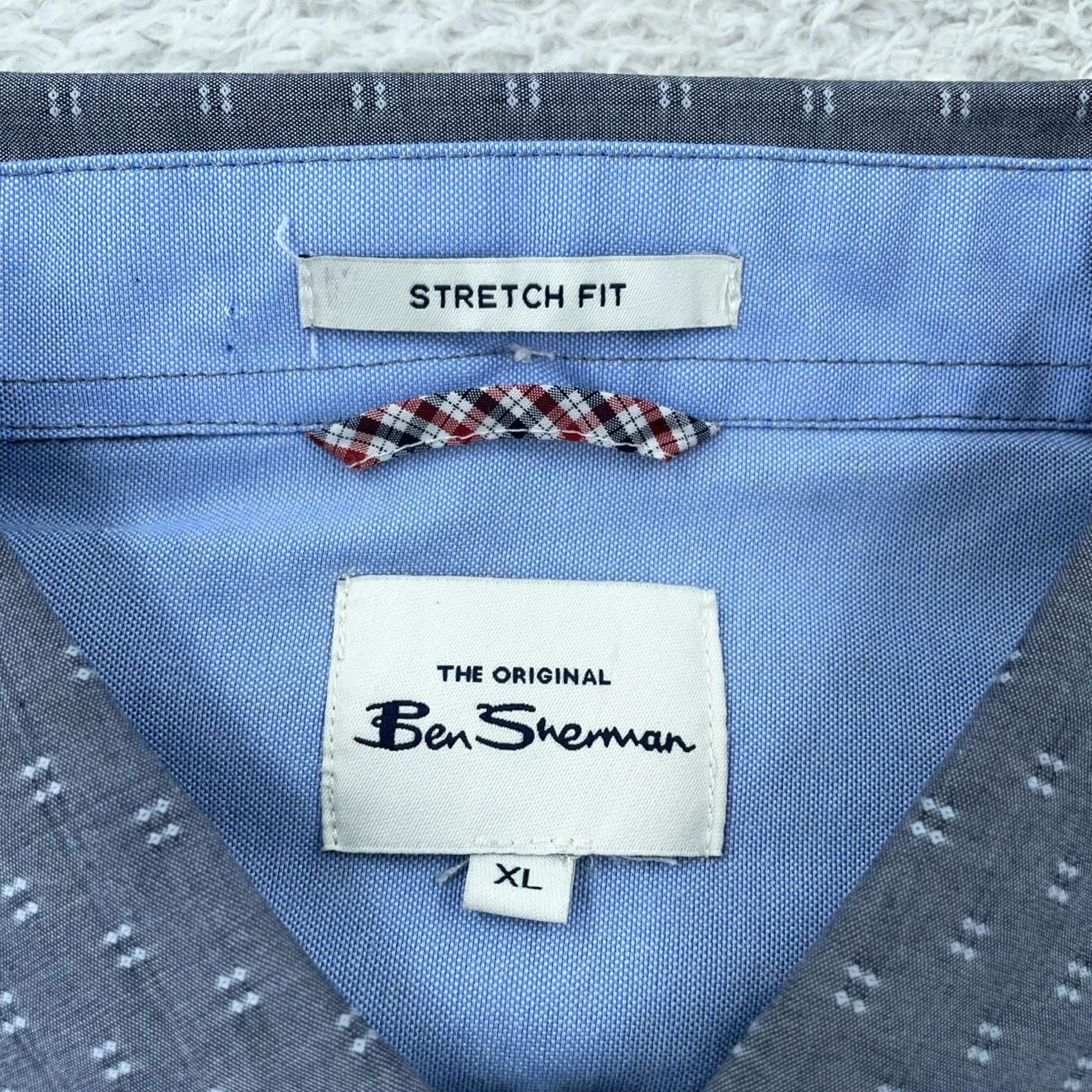 Ben Sherman Ben Sherman Shirt Men XL Blue Depths Soho Slim Fit Button-Down BS30LW023 Size US XL / EU 56 / 4 - 7 Thumbnail