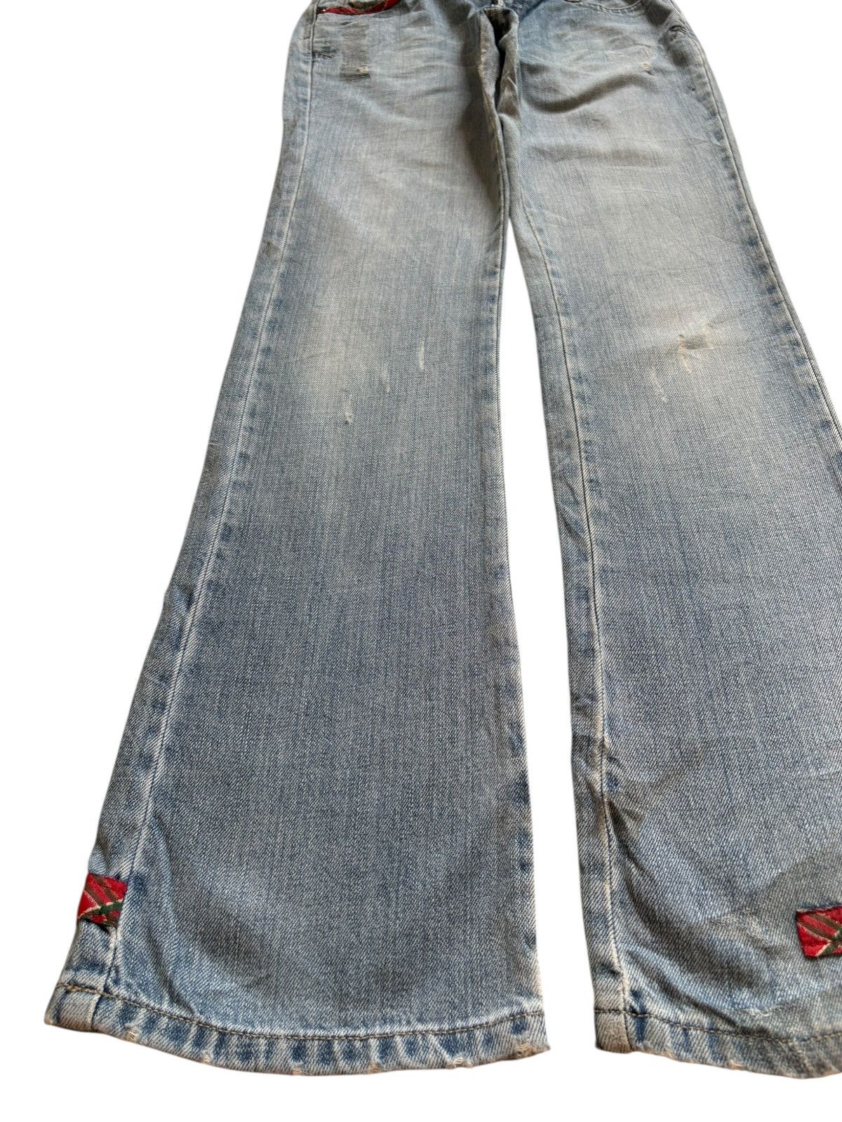 Abercrombie & Fitch Vintage Abercrombie Faded Wash Distressed Bootcut Flare Jean Size US 28 / EU 44 - 6 Thumbnail