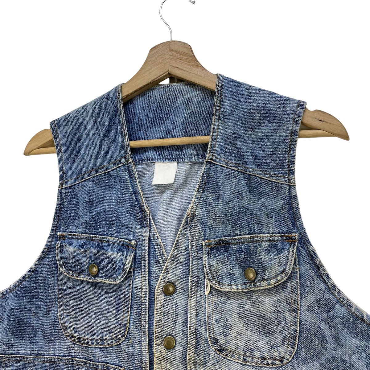 Indigo 🗣️Denim Vest Paisley Jacket Size US S / EU 44-46 / 1 - 3 Thumbnail