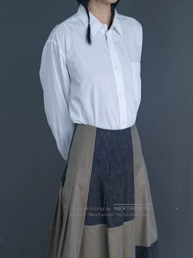 Comme des Garcons Comme Des Garcons size S Military green iridescent spliced Size 22" - 6 Thumbnail