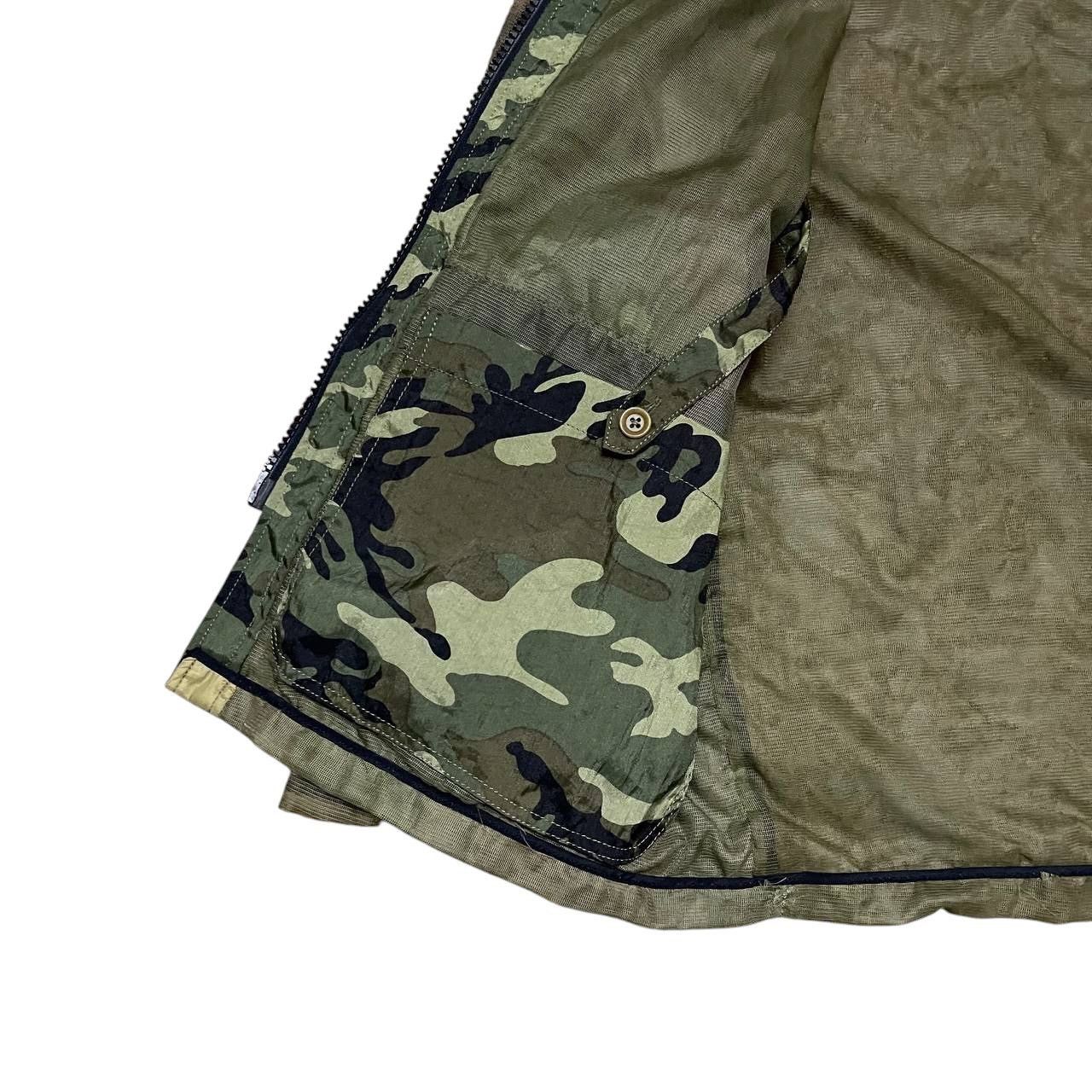 Japanese Brand Vintage 90’s Jipijapa Camo Mesh Jacket Mosquito Full Zipper Size US M / EU 48-50 / 2 - 7 Thumbnail