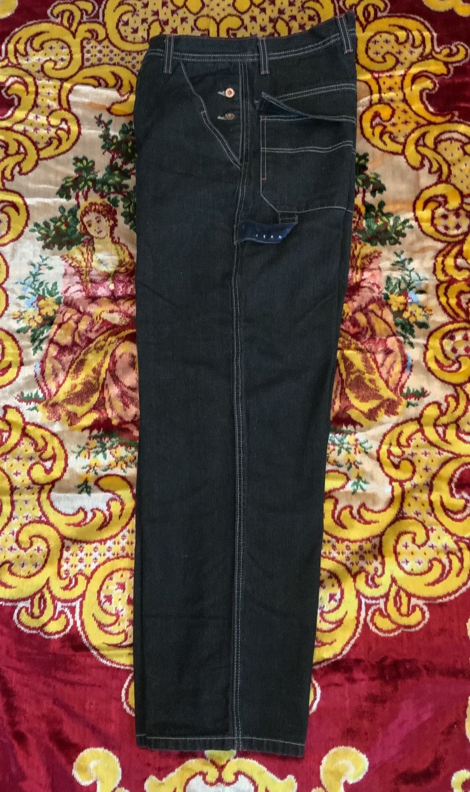 Tommy Jeans Vintage 90s Tommy Jeans Carpenter Black Jeans Sz 28x31 Size US 30 / EU 46 - 11 Thumbnail