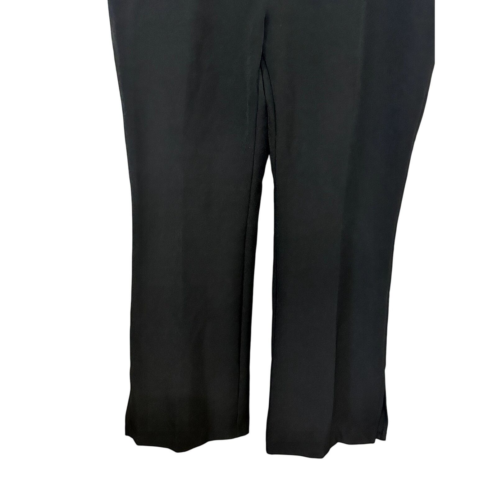 Other Open Edit Straight Leg Pants High Rise Side Slit Black 2X Size 40" / US 18 - 4 Thumbnail