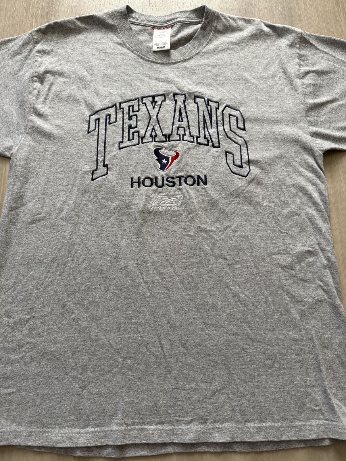 Vintage Vintage Houston Texans Embroidered Logo Tee Sz M Size US M / EU 48-50 / 2 - 3 Thumbnail