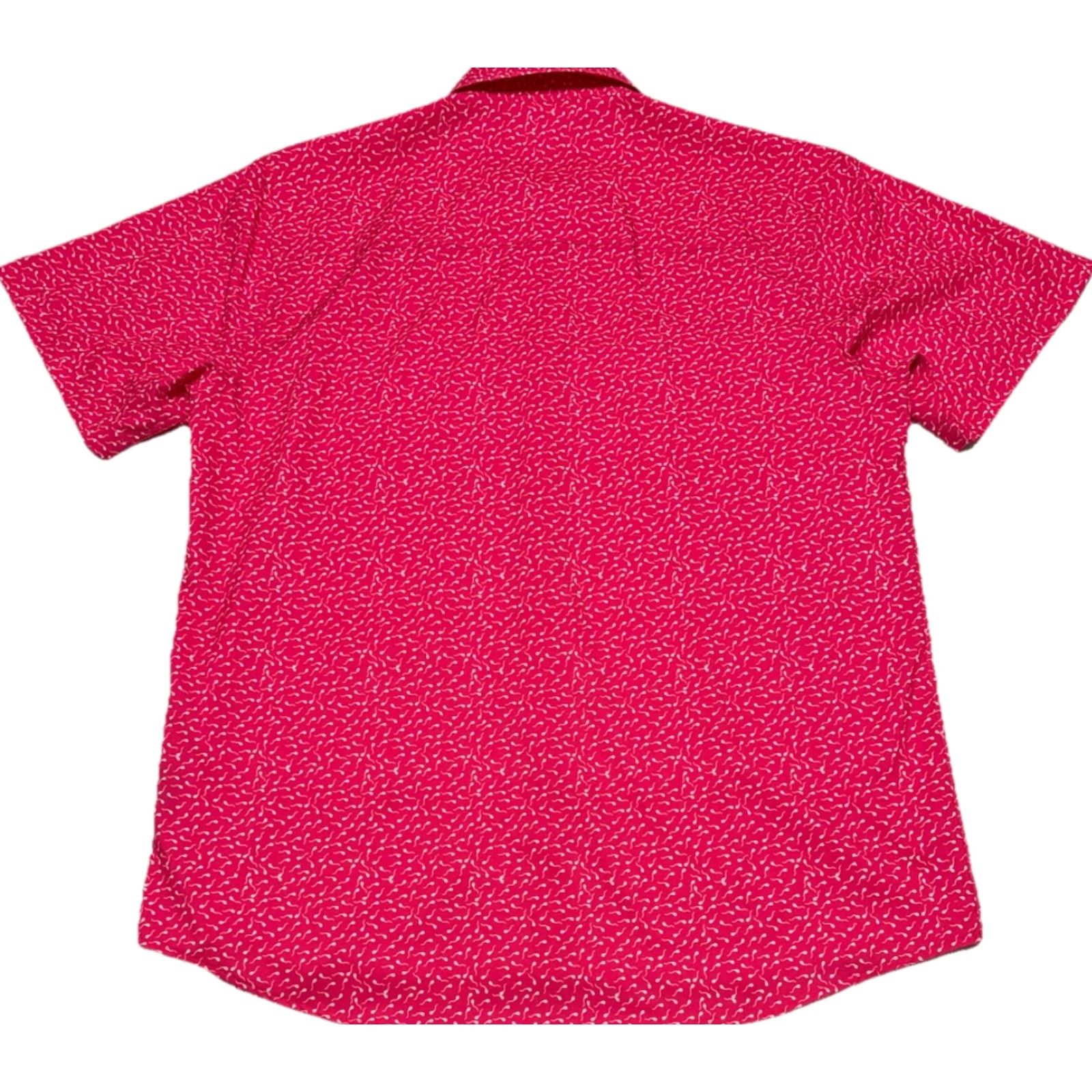 Dixxon Flannel Co The Creator Sperm Pink Party Shirt M Unisex Adults Button-Up Short Sleeve Colorful Beach Hawaiian Pattern