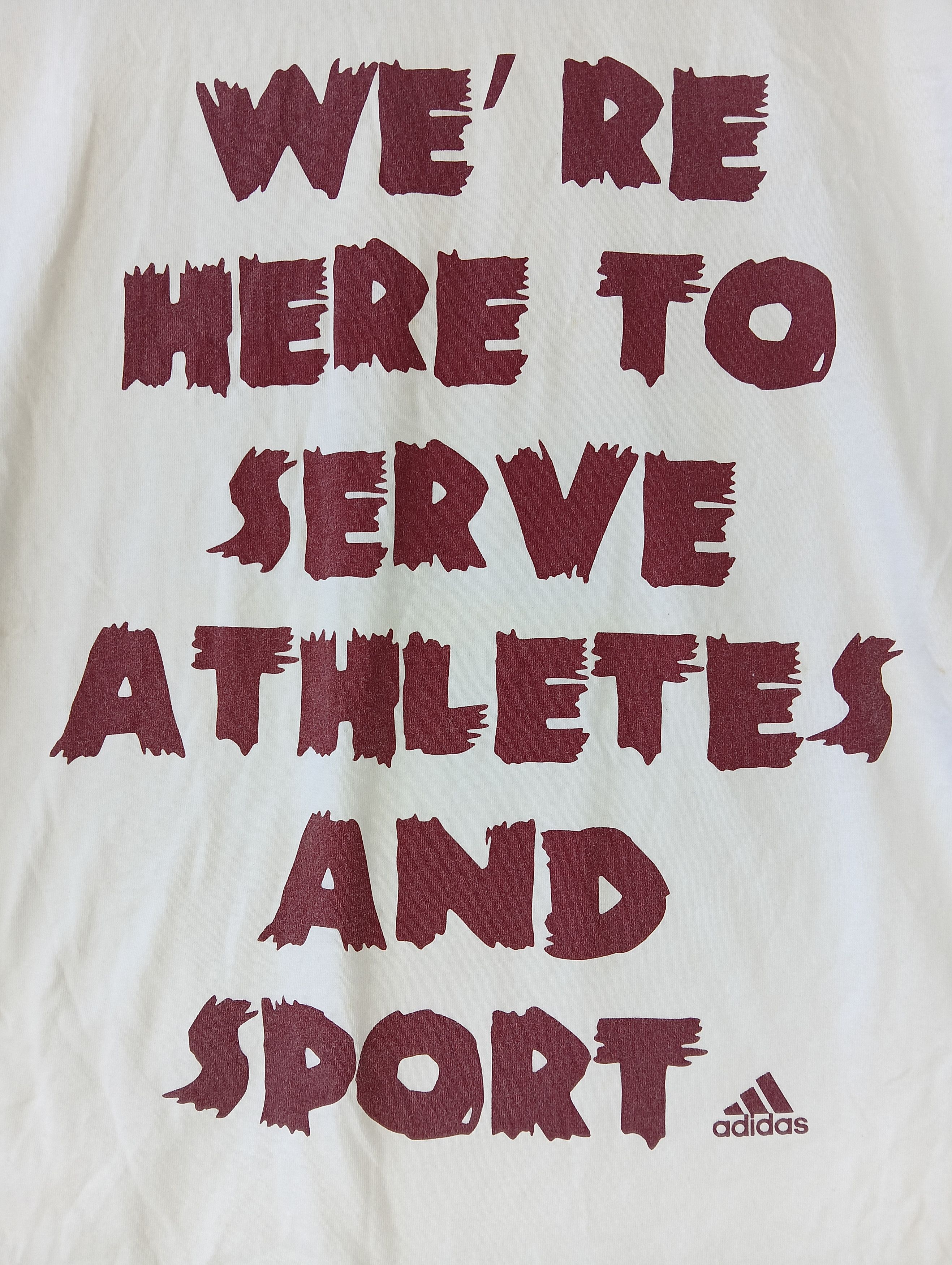 Adidas we here to serve athletes adidas tee sport Size US L / EU 52-54 / 3 - 1 Thumbnail