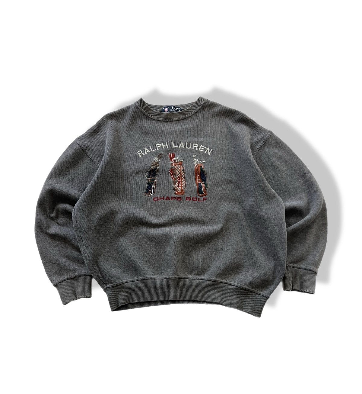 Chaps Ralph Lauren Vintage Chaps Ralph Lauren Sweatshirt Faded Size Medium Size US M / EU 48-50 / 2 - 1 Thumbnail