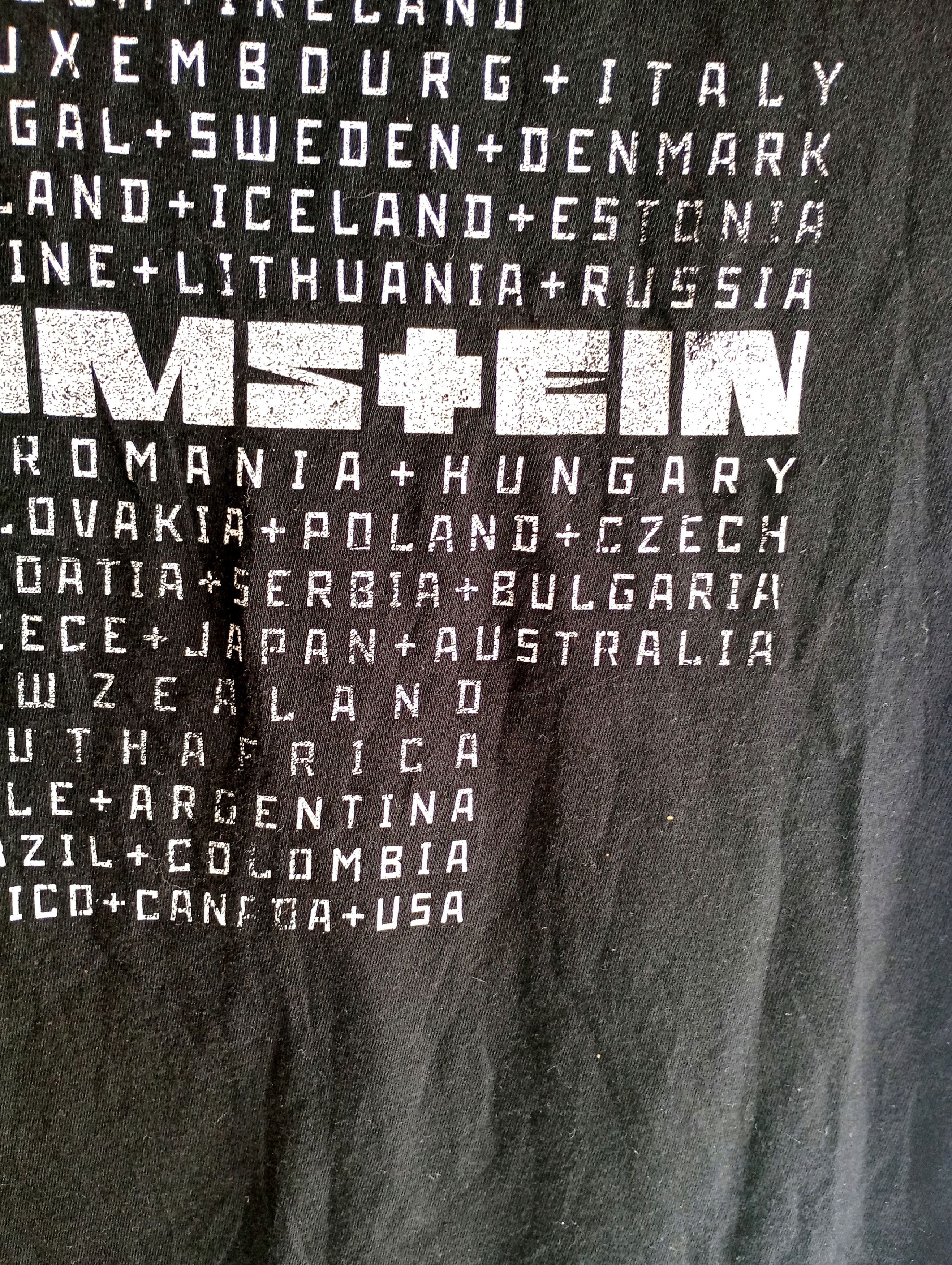 Band Tees Rammstein 1994 Vintage Rock Band Tour T-Shirt Tee Size US M / EU 48-50 / 2 - 4 Thumbnail