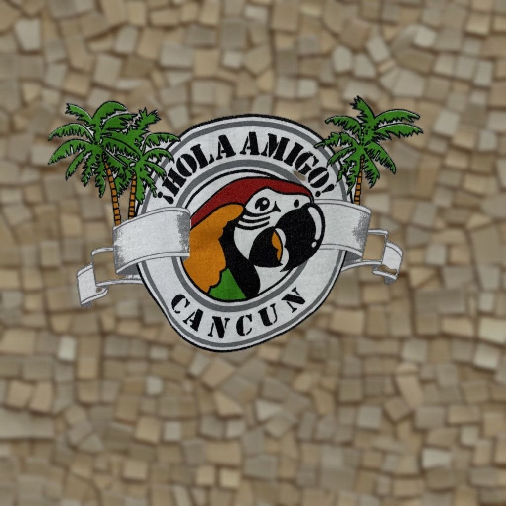 Vintage VINTAGE Hola Amigo! Cancun Macaw Parrot T Shirt Sol Aire White 1980s Unisex L Large Graphic Tee Beach Sportswear Mexico © Mens/ Womens Size US L / EU 52-54 / 3 - 1 Thumbnail