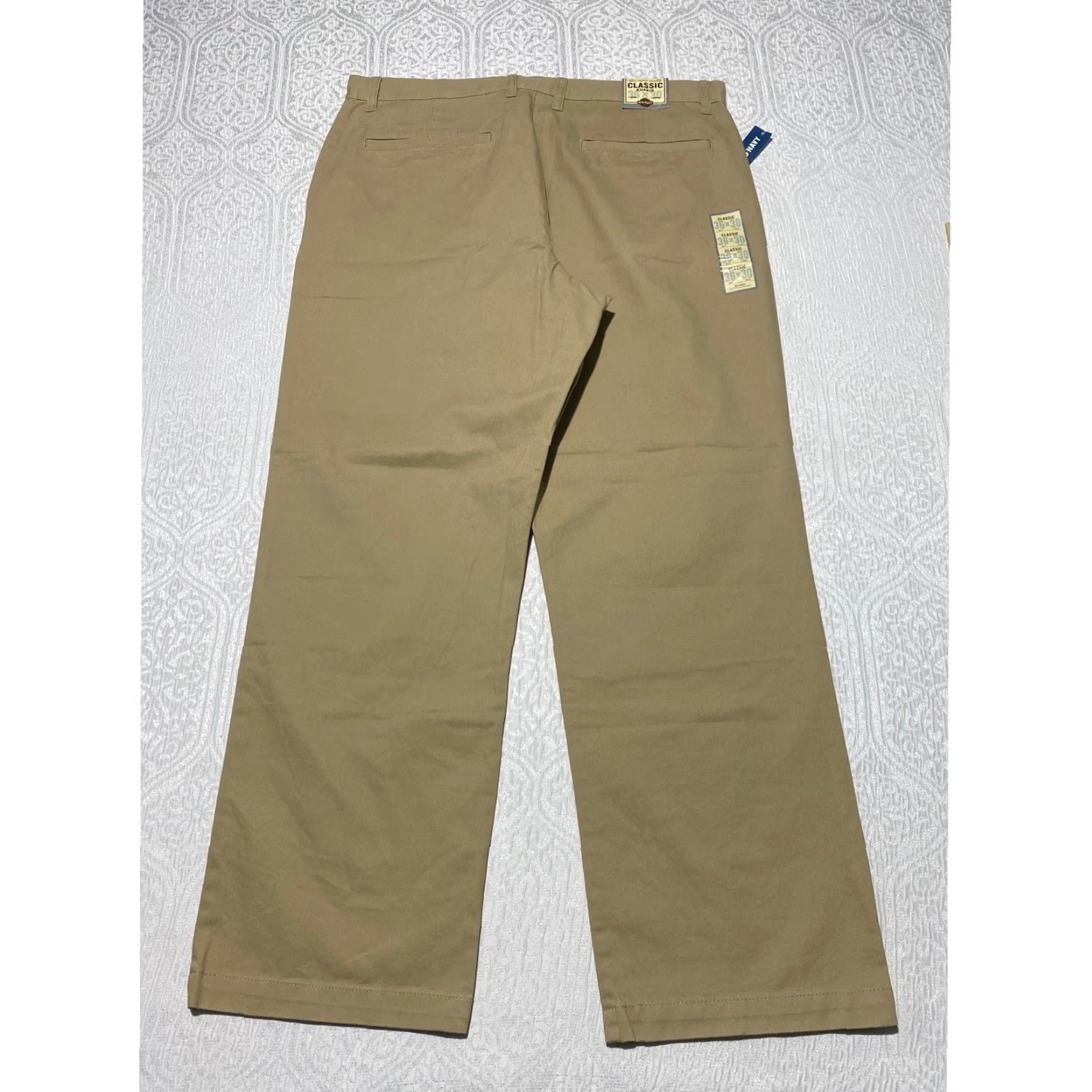 Old Navy Old Navy Khakis Mens Flat Front Straight Leg Pants 36x30 Tan Cotton NWT Classic Chino Casual Workwear Everyday Pants Mens Size US 36 / EU 52 - 2 Thumbnail