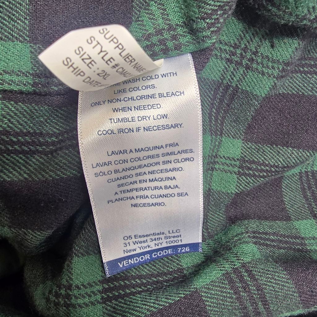 Chaps Men's CHAPS Green Plaid Puffer Vest with Hood XXL Size US XXL / EU 58 / 5 - 10 Thumbnail