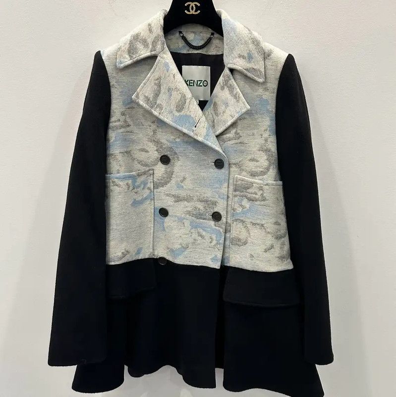 Kenzo KENZO Women's Black Wool Jacket Size S 0089 Size S / US 4 / IT 40 - 1 Thumbnail