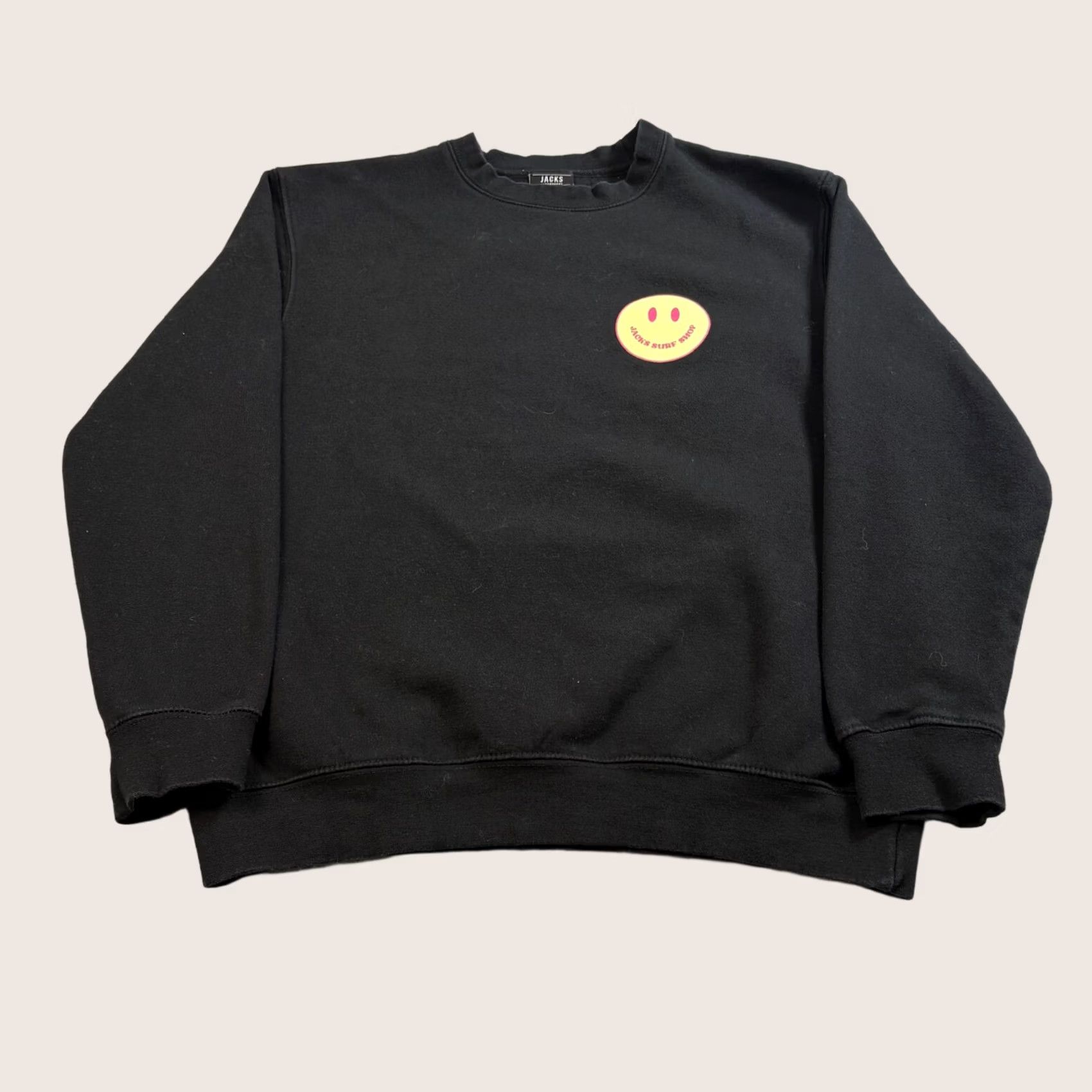 Logo 7 Jacks Surf Shop Sweatshirt Men M Black Logo Smiley Face California Size US M / EU 48-50 / 2 - 1 Thumbnail