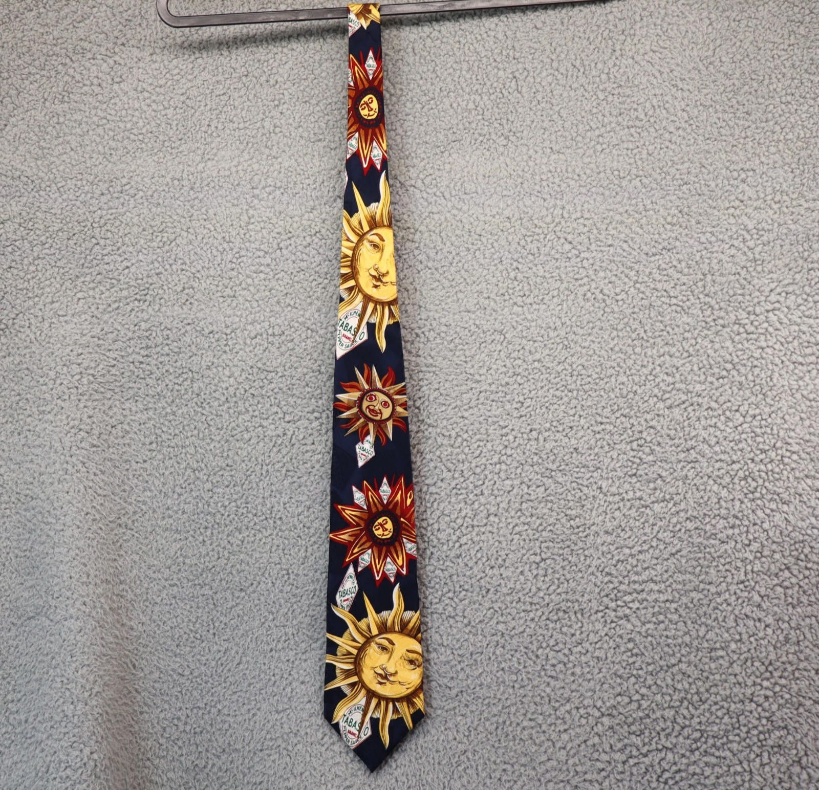 Tabasco Tabasco Sauce Neck Tie Logo Sun Theme Silk Vintage Size ONE SIZE - 2 Thumbnail