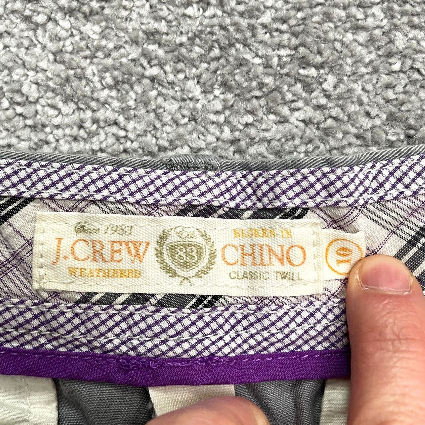 J.Crew J.CREW City Chino Shorts Womens 10 Gray Cotton Twill Casual Outdoor Zip Front Back Pocket Slim Breathable Stretch Size 32" / US 10 / IT 46 - 6 Thumbnail