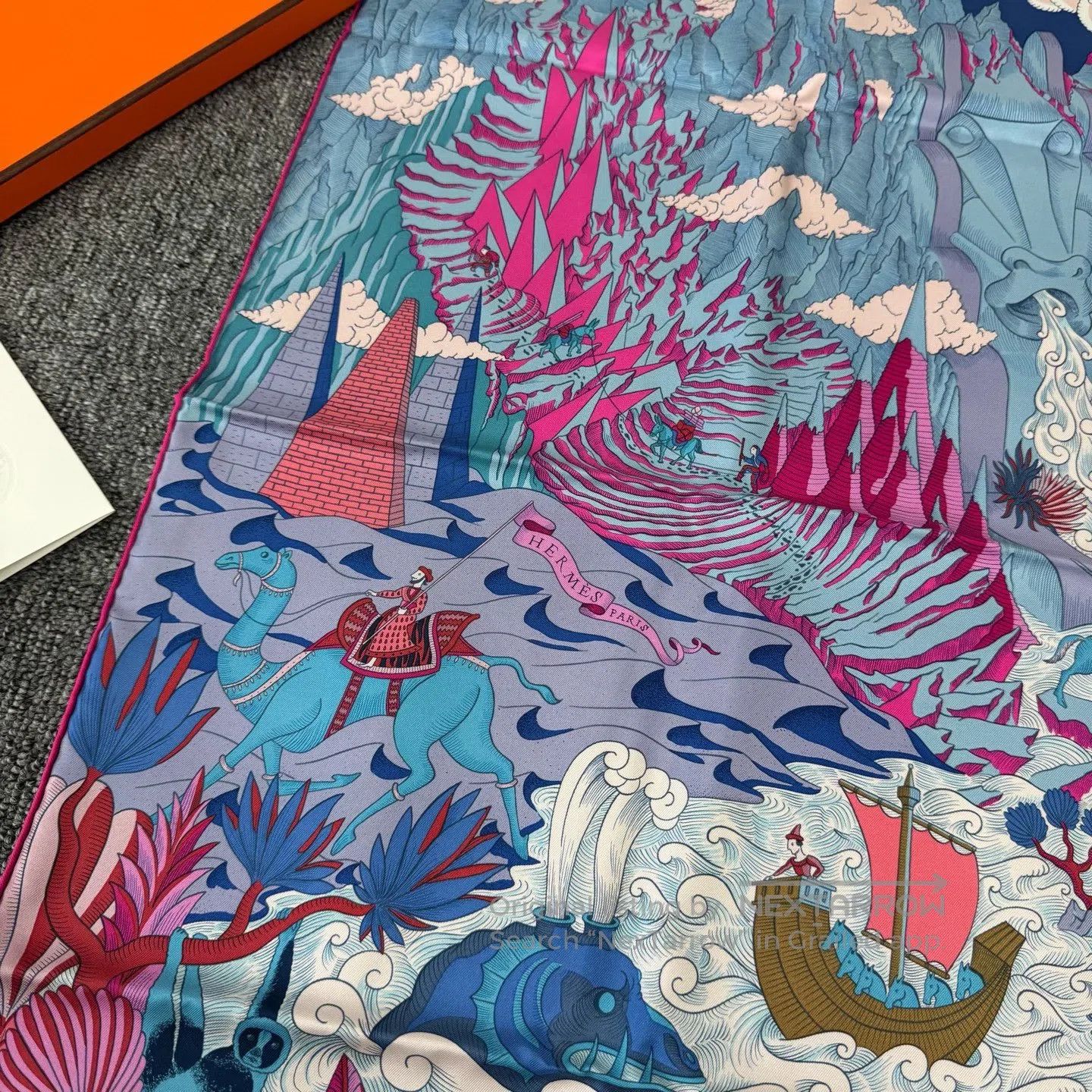 Hermes Hermes Cosmic Atlas: Scarf| Size ONE SIZE - 3 Thumbnail
