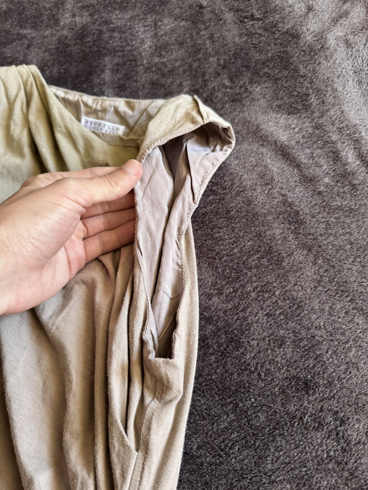 Brunello Cucinelli Brunello cucinelli rushed asimetrics mede dress Size S / US 4 / IT 40 - 11 Thumbnail