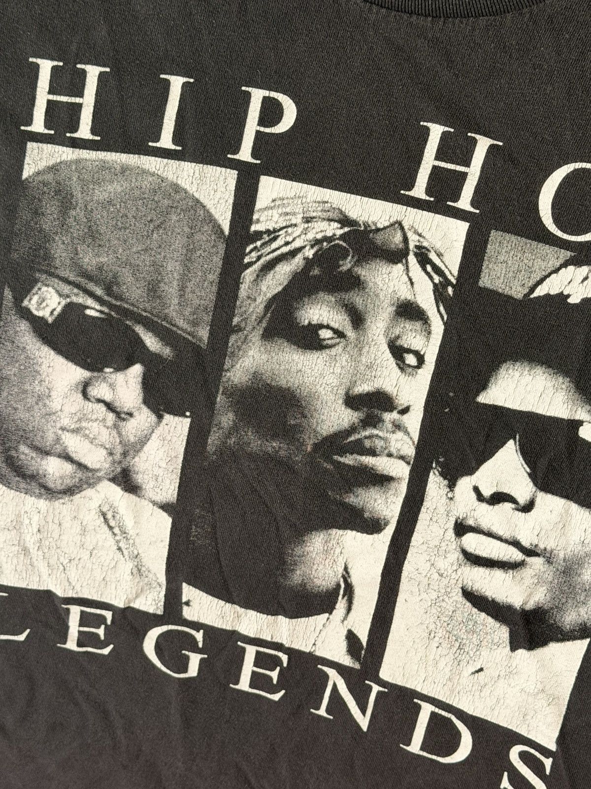 Vintage 90s vintage t-shirt // Tupac + Biggie + Dr. Dre Size US M / EU 48-50 / 2 - 3 Thumbnail