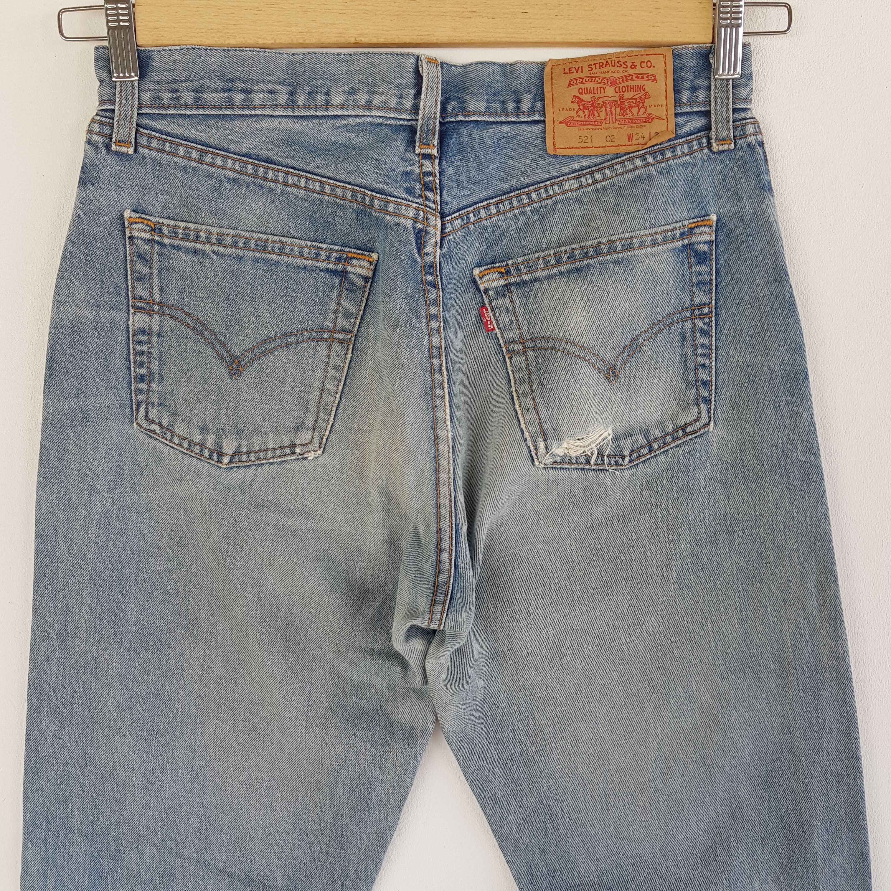 Levi's Vintage Levis Sun Faded Jeans Levi's 521 Light Wash Denim Size US 32 / EU 48 - 4 Thumbnail