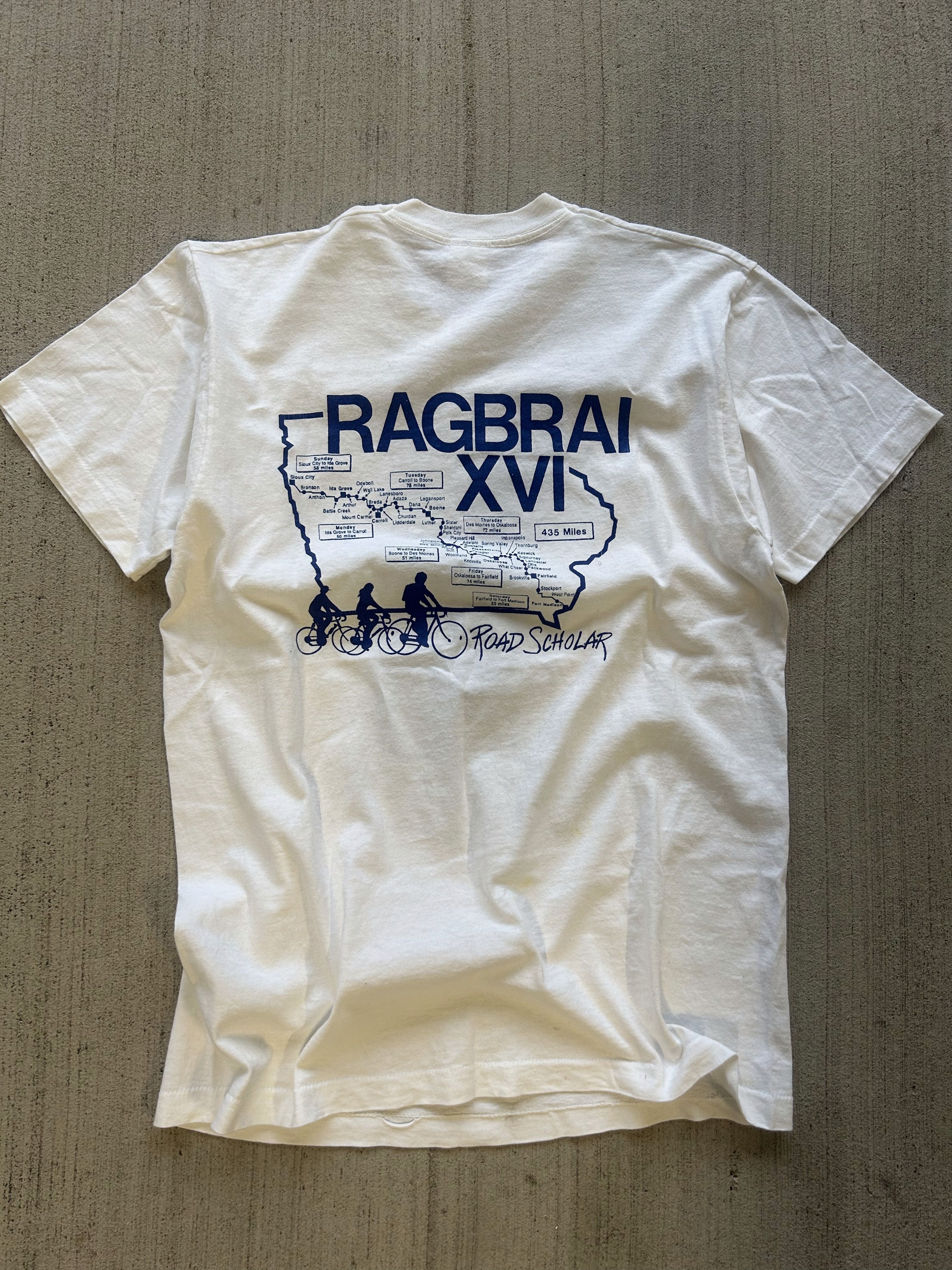 Vintage Vintage RAGBRAI XVI Alumni University of U Single Stitch Size US XL / EU 56 / 4 - 4 Thumbnail