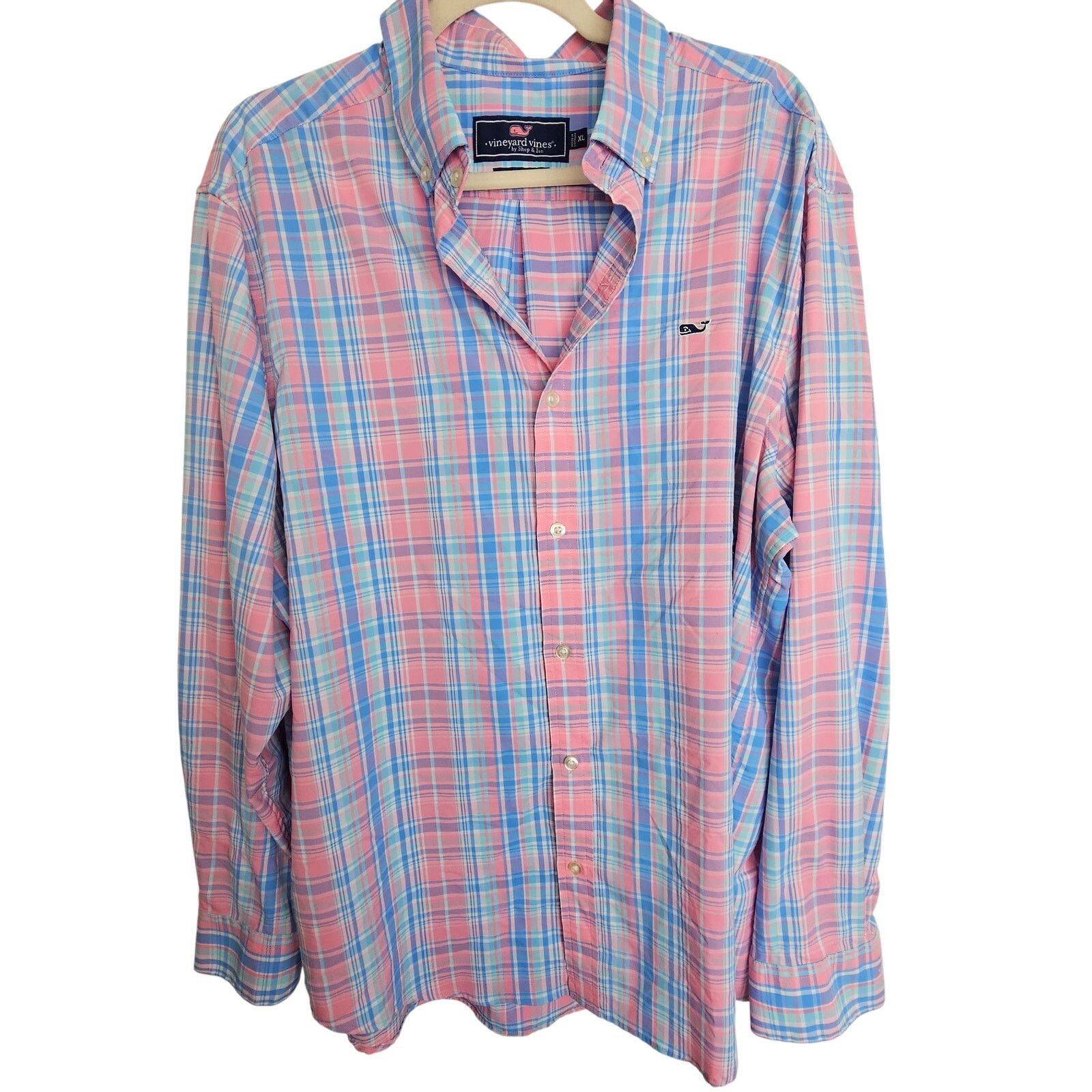 Vineyard Vines Vineyard Vines Mens Plaid Whale Shirt Sz XL Preppy Nantucket Size US XL / EU 56 / 4 - 1 Thumbnail