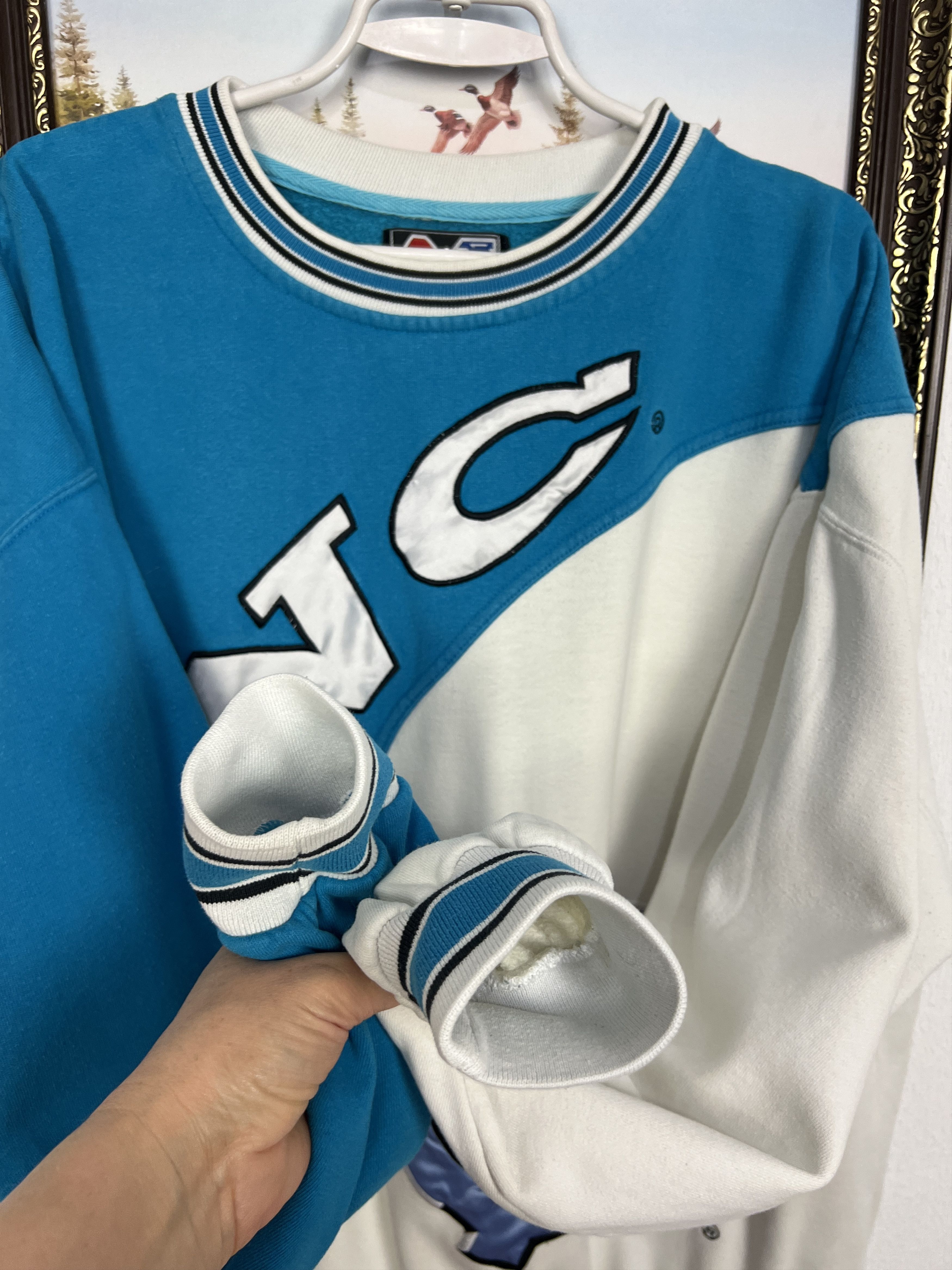 Vintage Vintage UNC North Carolina Crewneck Sweatshirt Big Logo NCAA Size US XL / EU 56 / 4 - 5 Thumbnail