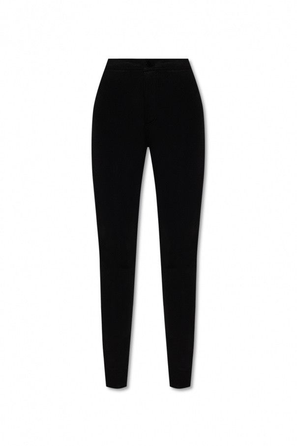 Saint Laurent Paris o1s1wg110924 Slim-Fit Pants in Silky Jersey in Noir Size 28" / US 6 / IT 42 - 1 Thumbnail