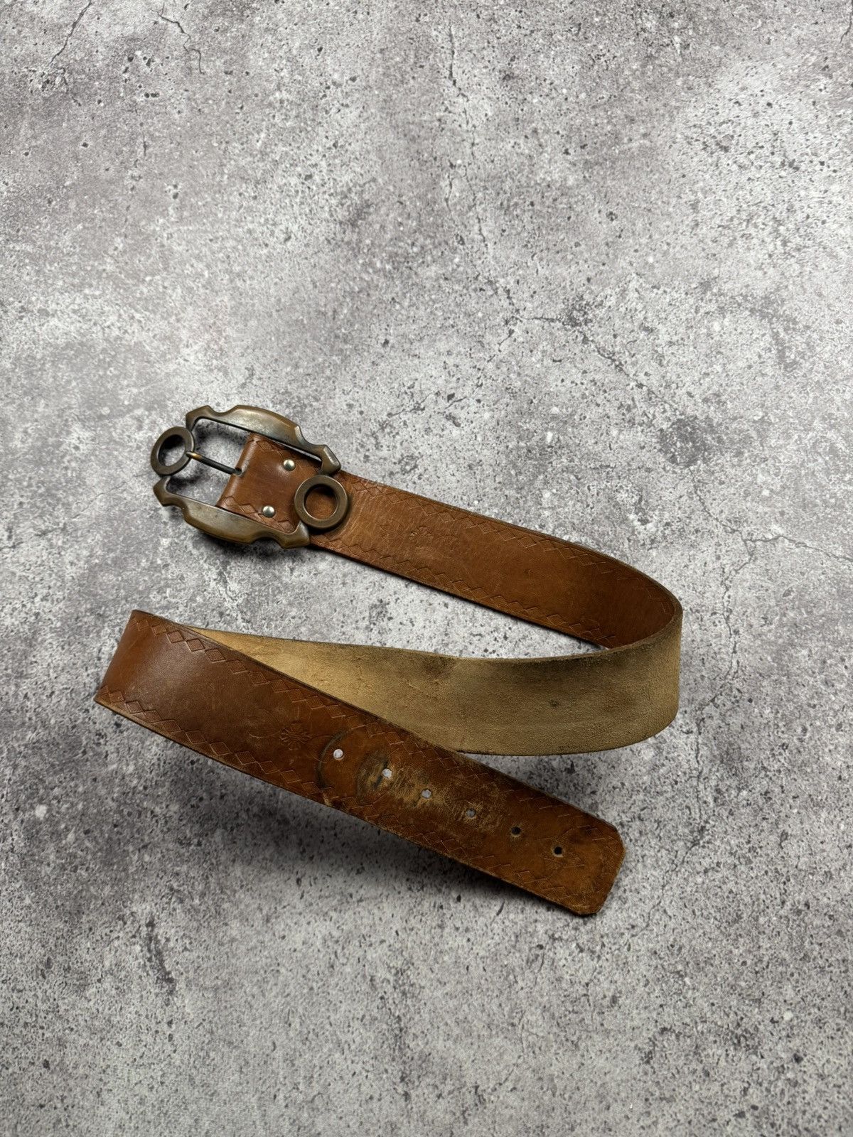 Japanese Brand 00’s NUMBER NINE STYLE ROBOT LEATHER RARE Y2K BELT VINTAGE Size ONE SIZE - 3 Thumbnail