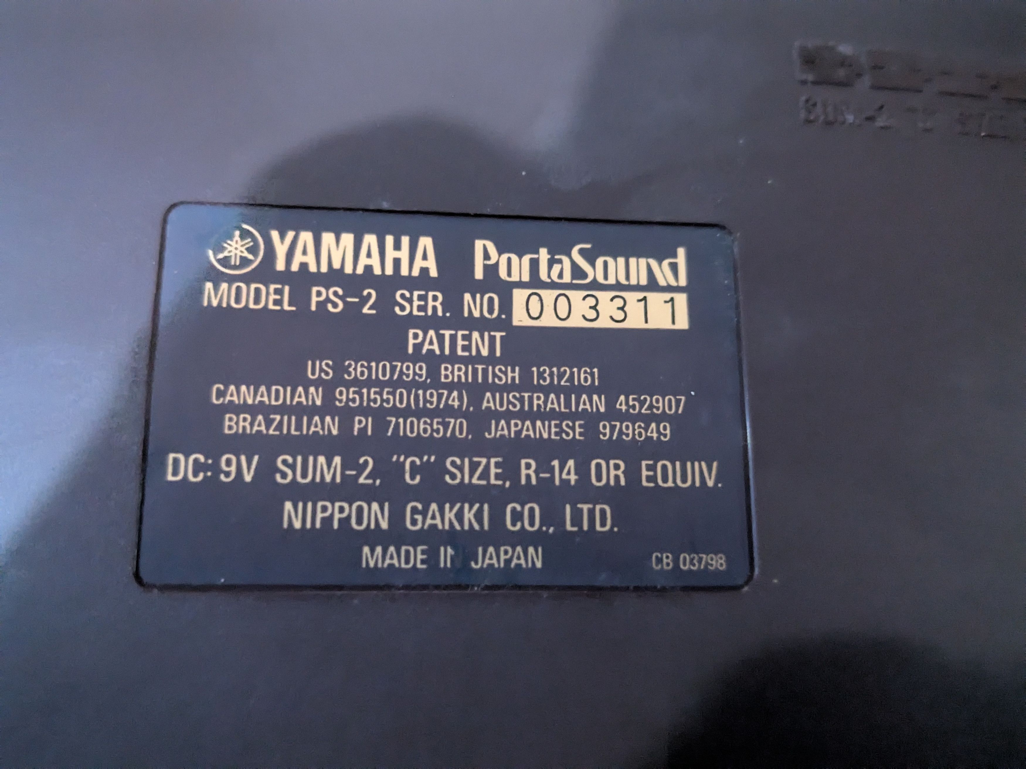 Vintage Yamaha porta sound ps-2 vintage sound synthesizer 80's japan Size ONE SIZE - 2 Thumbnail